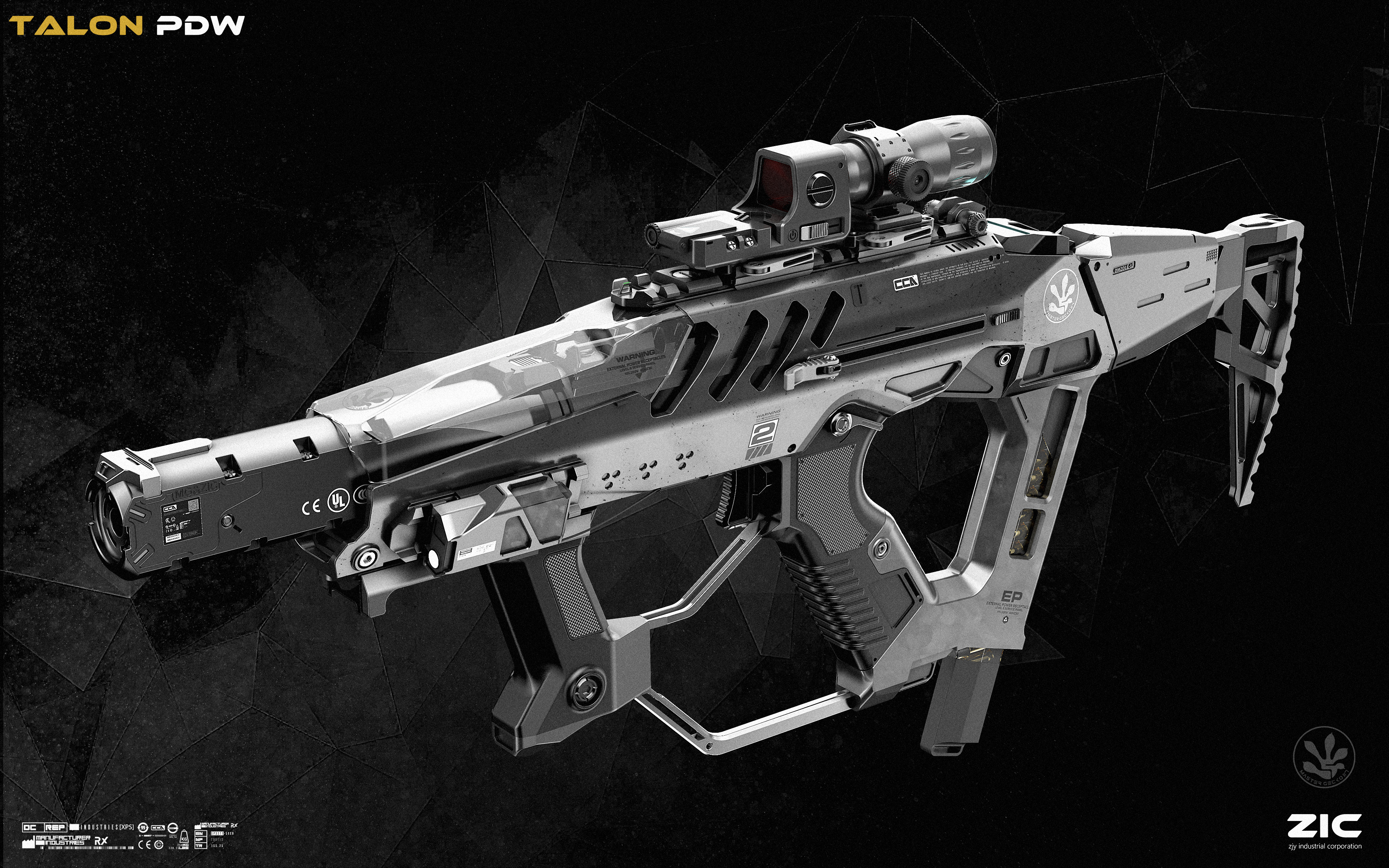 Pin di weapons cyberpunk / sci fi