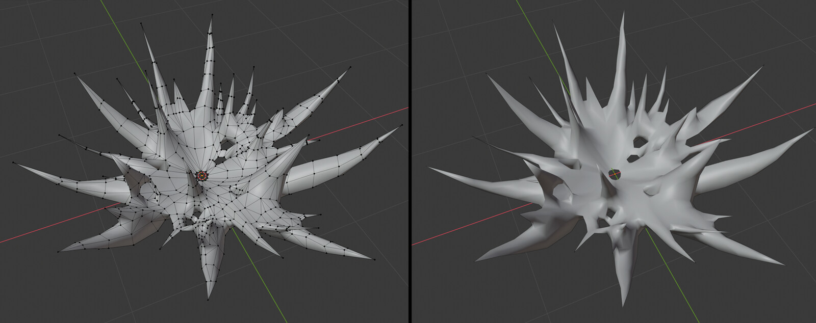 Ice spikes model