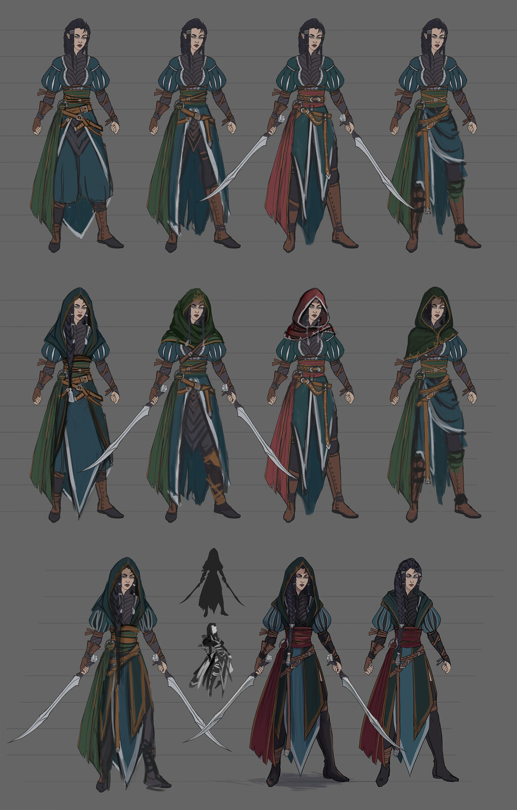 Various clothes designs