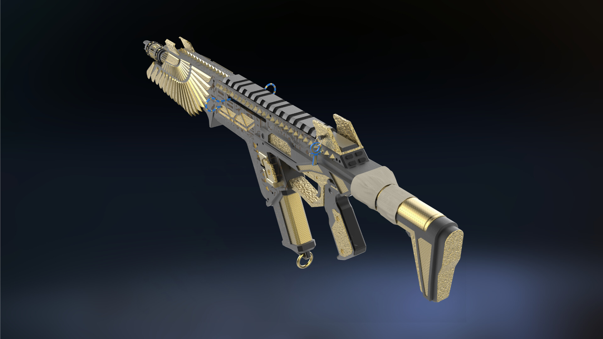 Artstation The Golden Pharaoh R 301 Weapon Skin