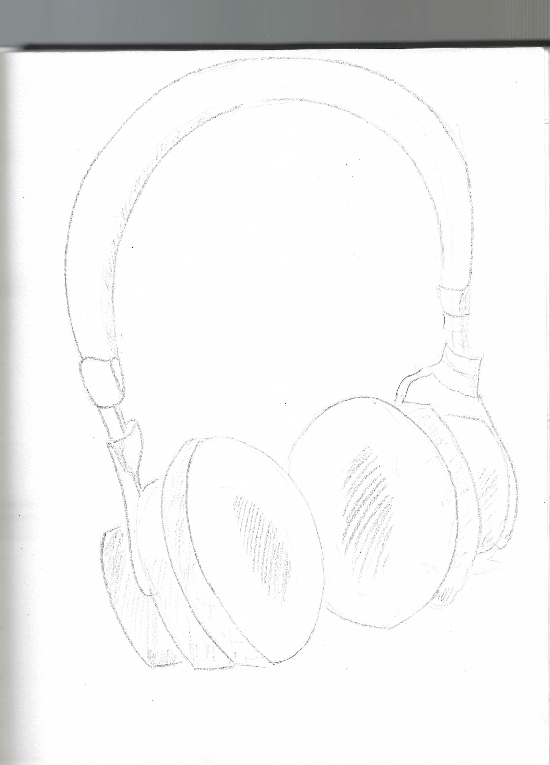 Charles Adams - 2d headphone Study