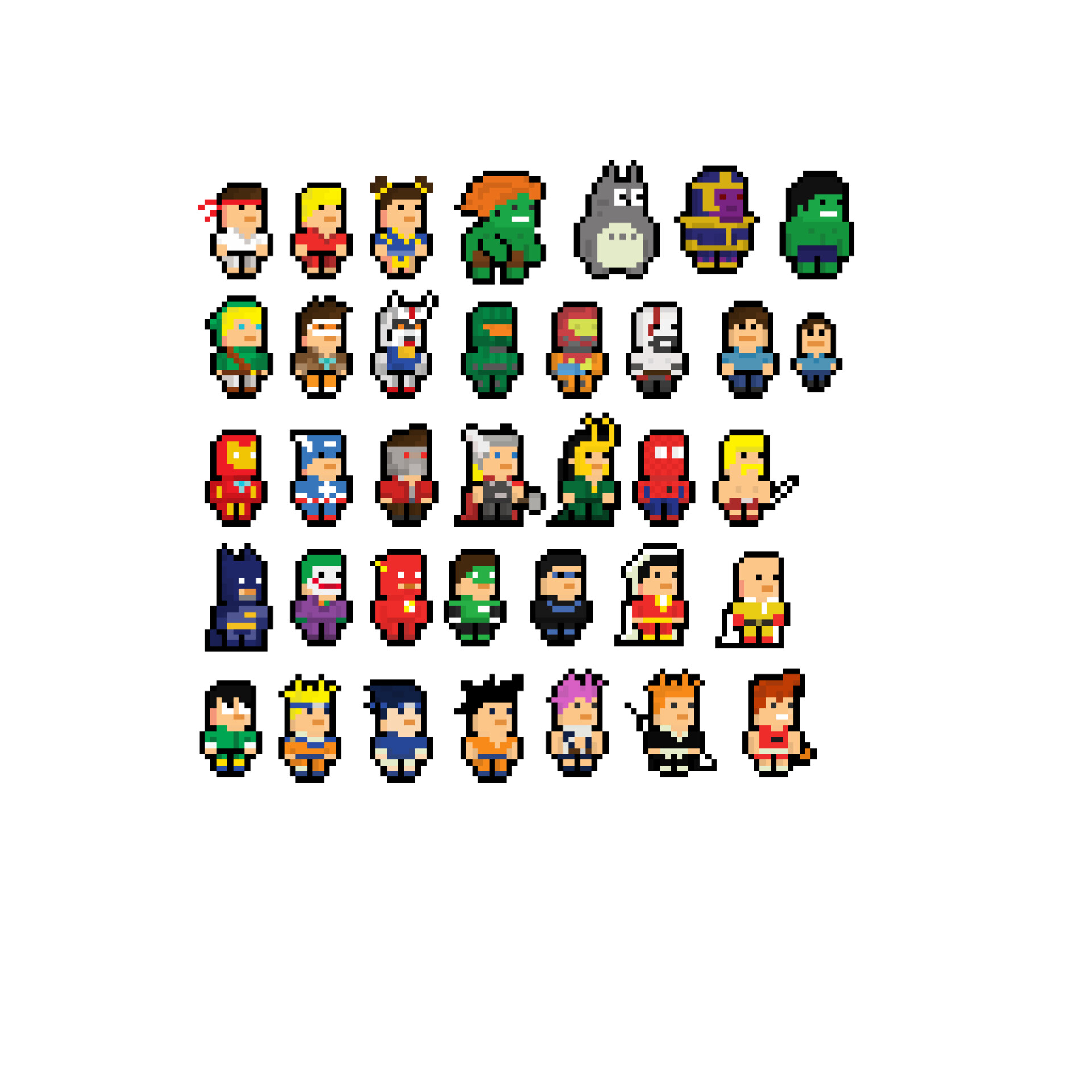 keefe chen gamestart heroes pixel art