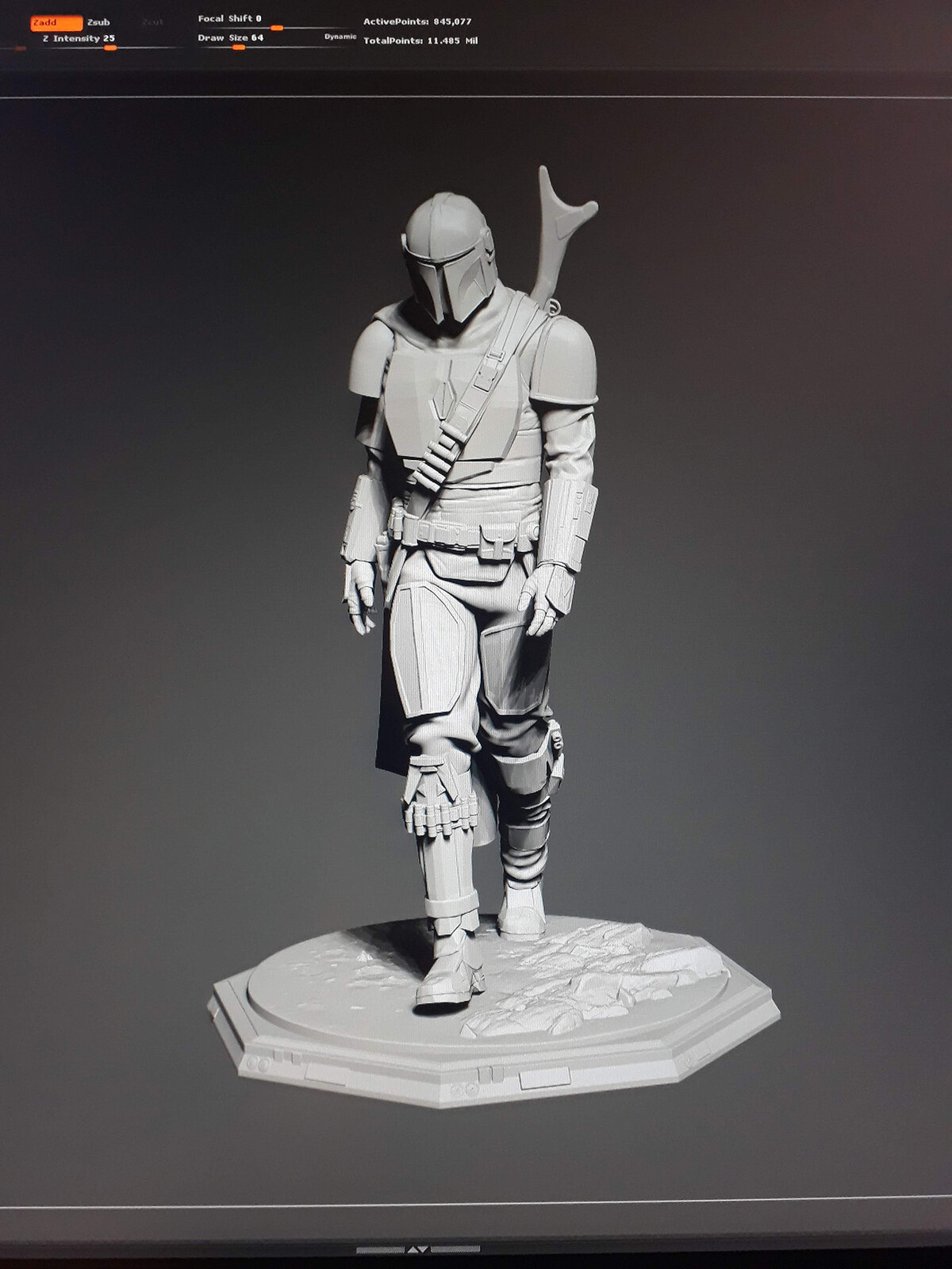 final model zbrush viewport