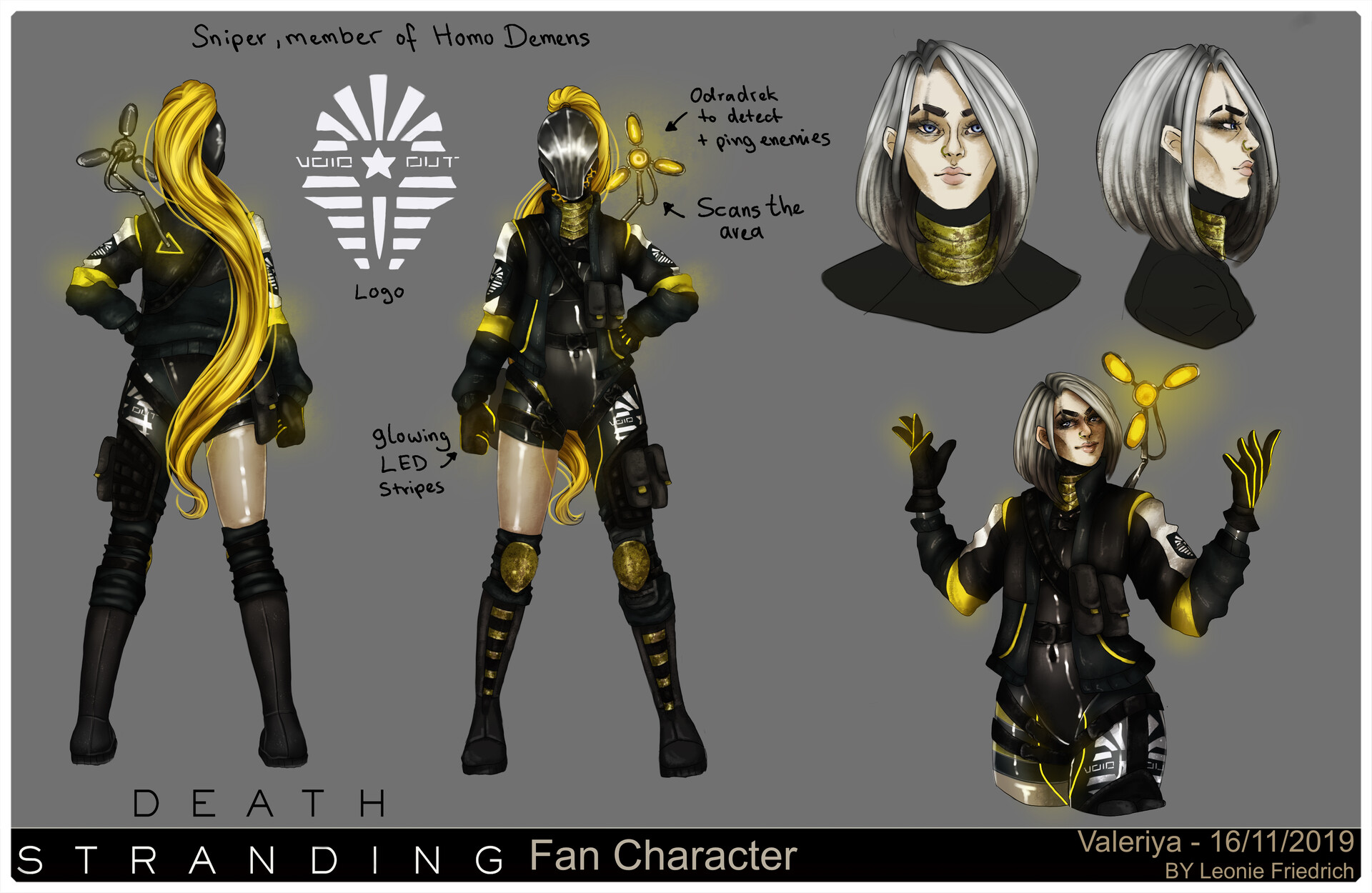 Artstation Death Stranding Fan Character Sheet Homo Demens