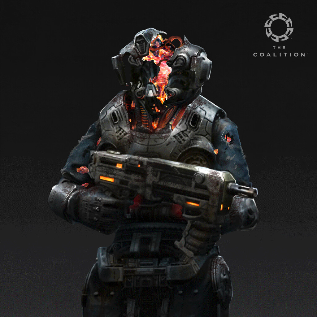 GEARS: 5 - Infected Deebee and Swarm Leech Concept art