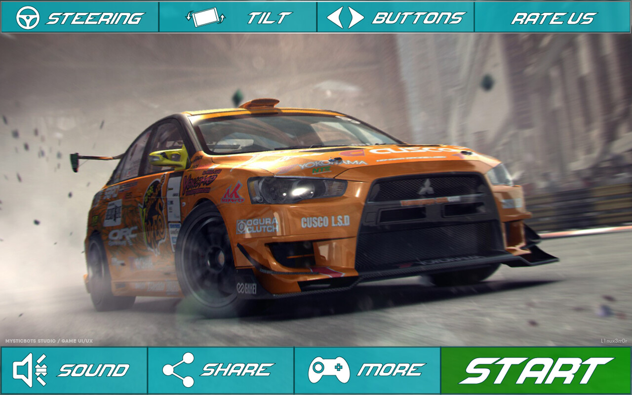 ArtStation Mobile Car Racing Game UI ArtStation Mobile Car Racing Game UI