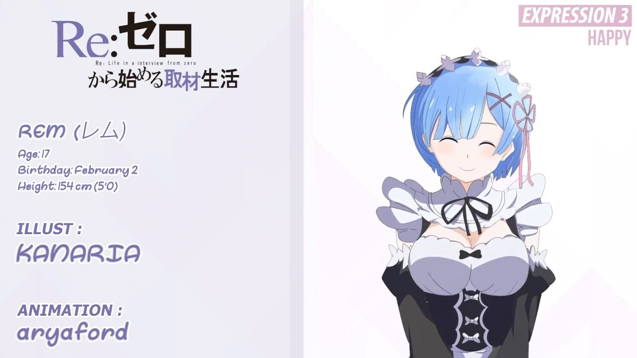 Aria Rhezky Prasetyo Live2d Showcase Rem From Re ゼロから始める異世界生活 Aria Rhezky Prasetyo Live2d Showcase Rem From Re ゼロから始める異世界生活