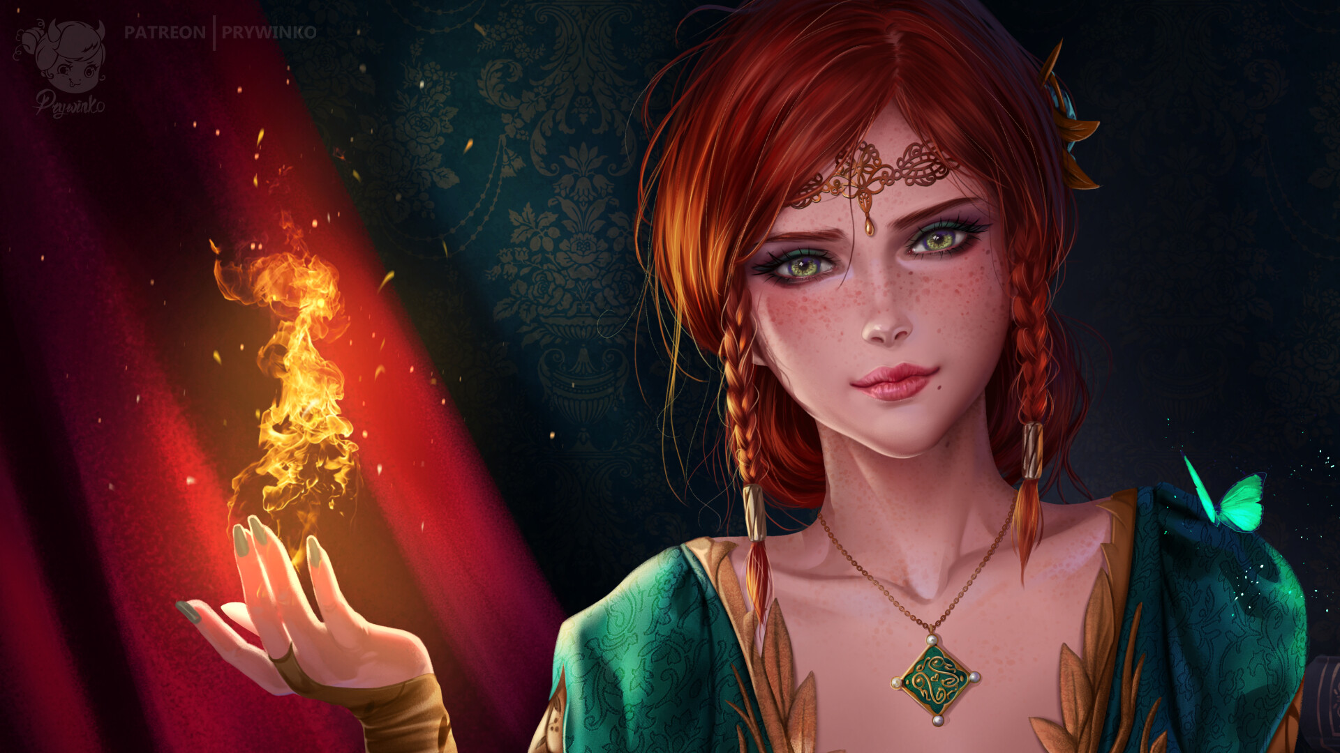 Artstation Triss Merigold Fourteenth Of The Hill Prywinko Art Wallpapers for theme triss merigold. fourteenth of the hill prywinko art