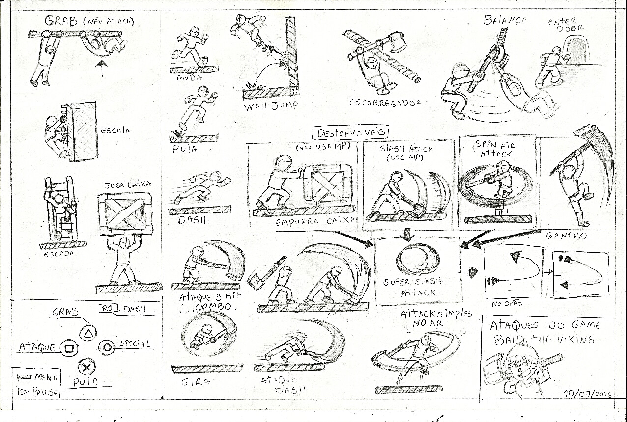 ArtStation Game design sketches (Rascunhos de Game design)