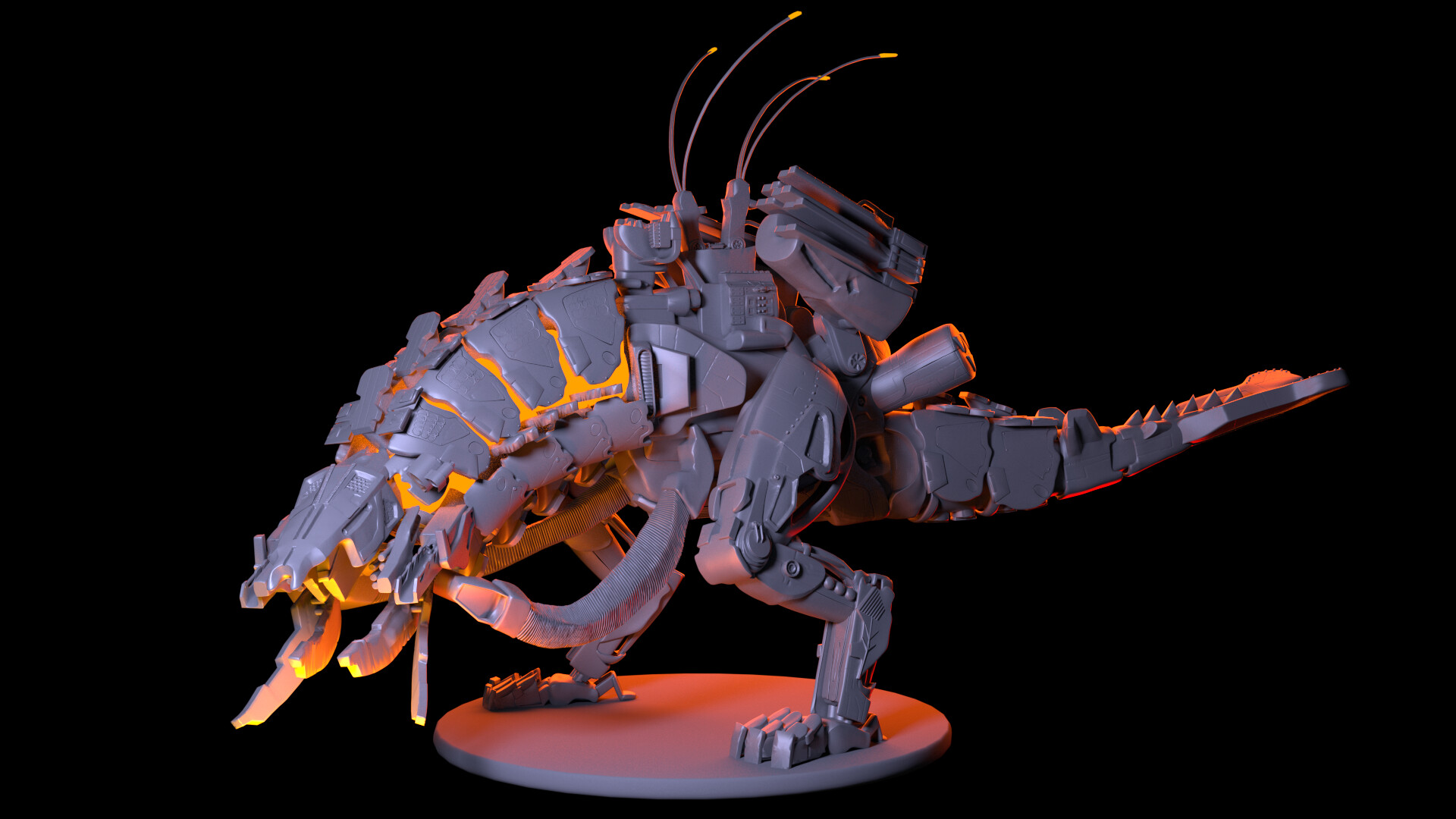 ArtStation Thunderjaw Horizon Zero Dawn (WIP)