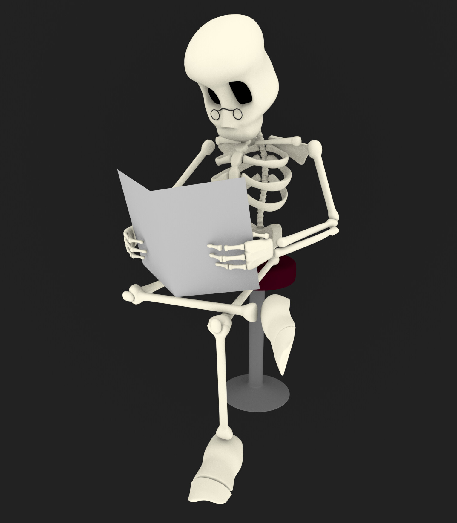 ArtStation - Animated cartoon skeleton