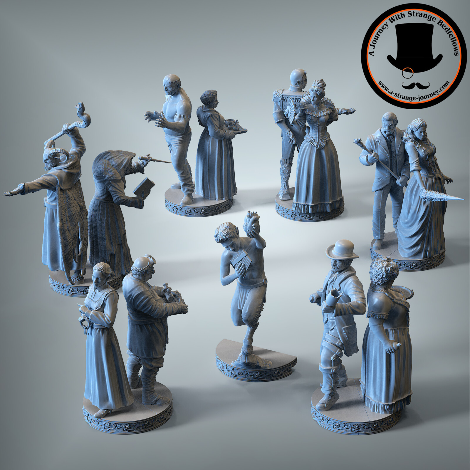 Strange Journey - Boardgame miniatures