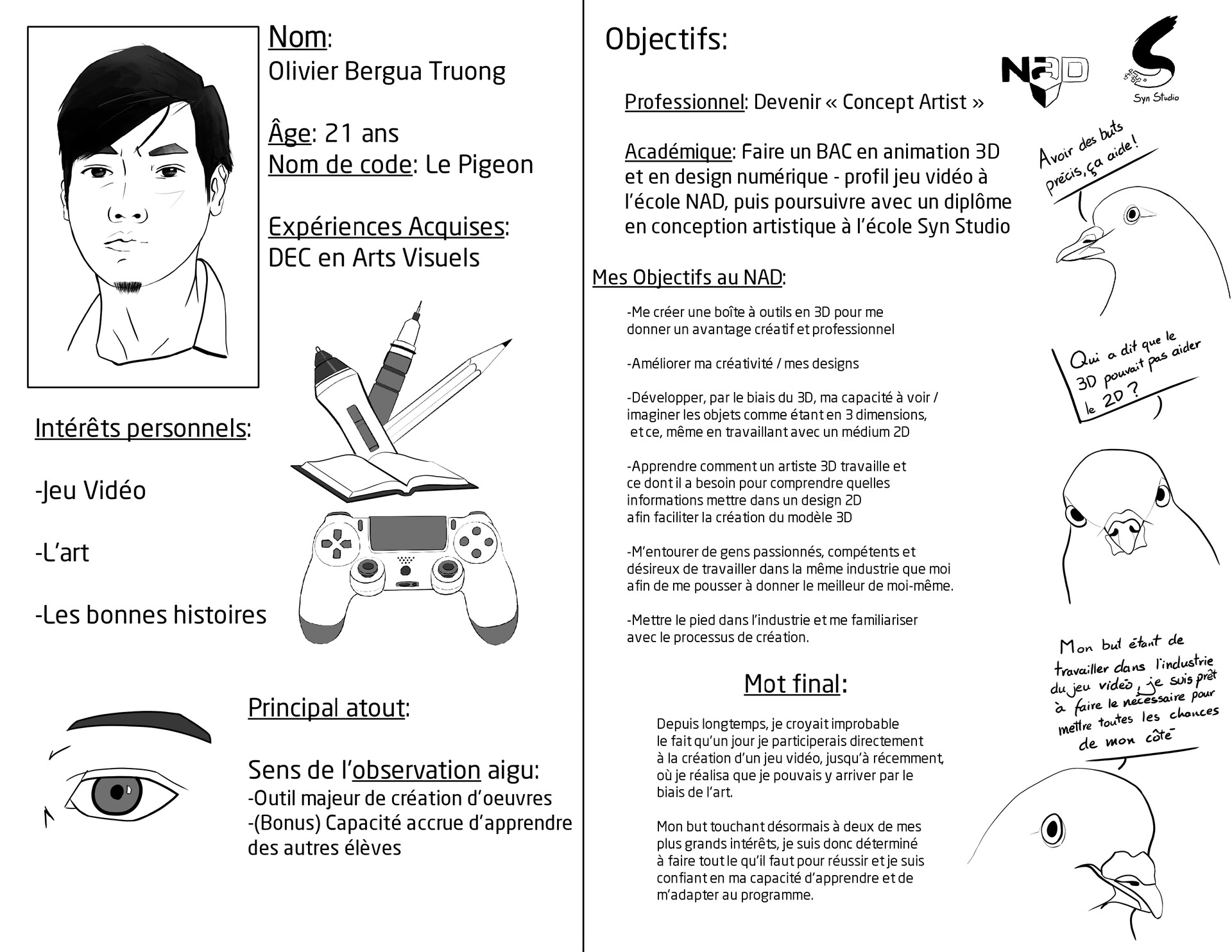 Olivier Bergua Truong Document De Motivation Nad