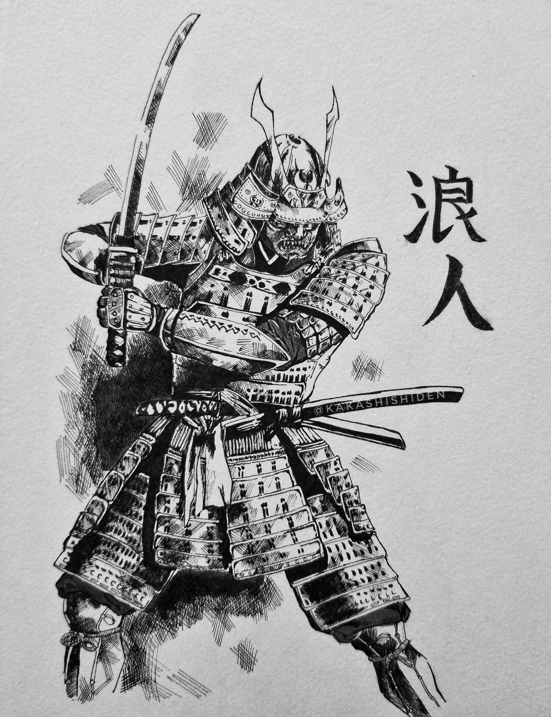 How To Draw Samurai Painting Illustration Manga Anime - vrogue.co