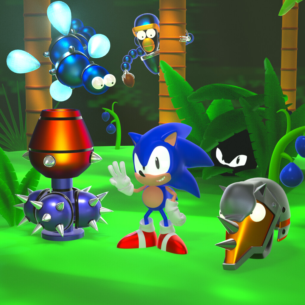 Sonic the Hedgehog 2 - Box Art - Finished Projects - Blender