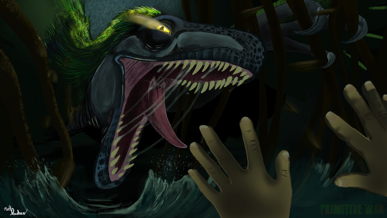 Completed first piece based on novel's prologue. 