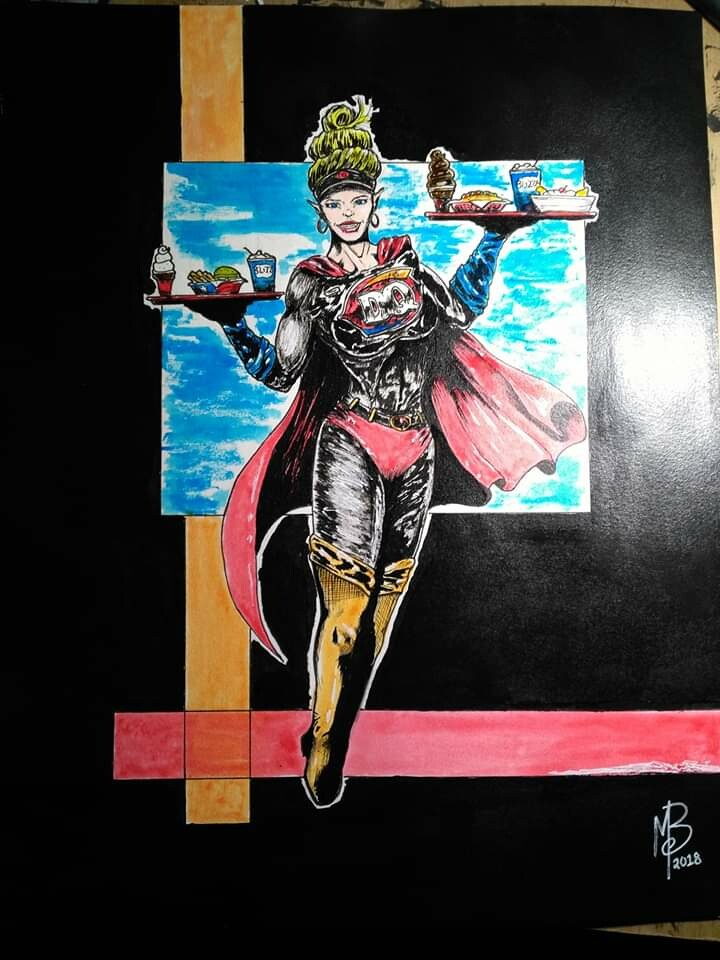 ArtStation Mascot design Captian Dairy Queen