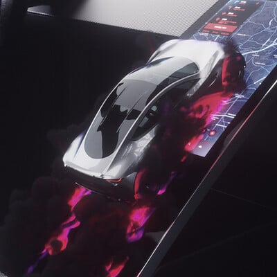 Tesla Roadster Interior 3D Model, and Physics Rig