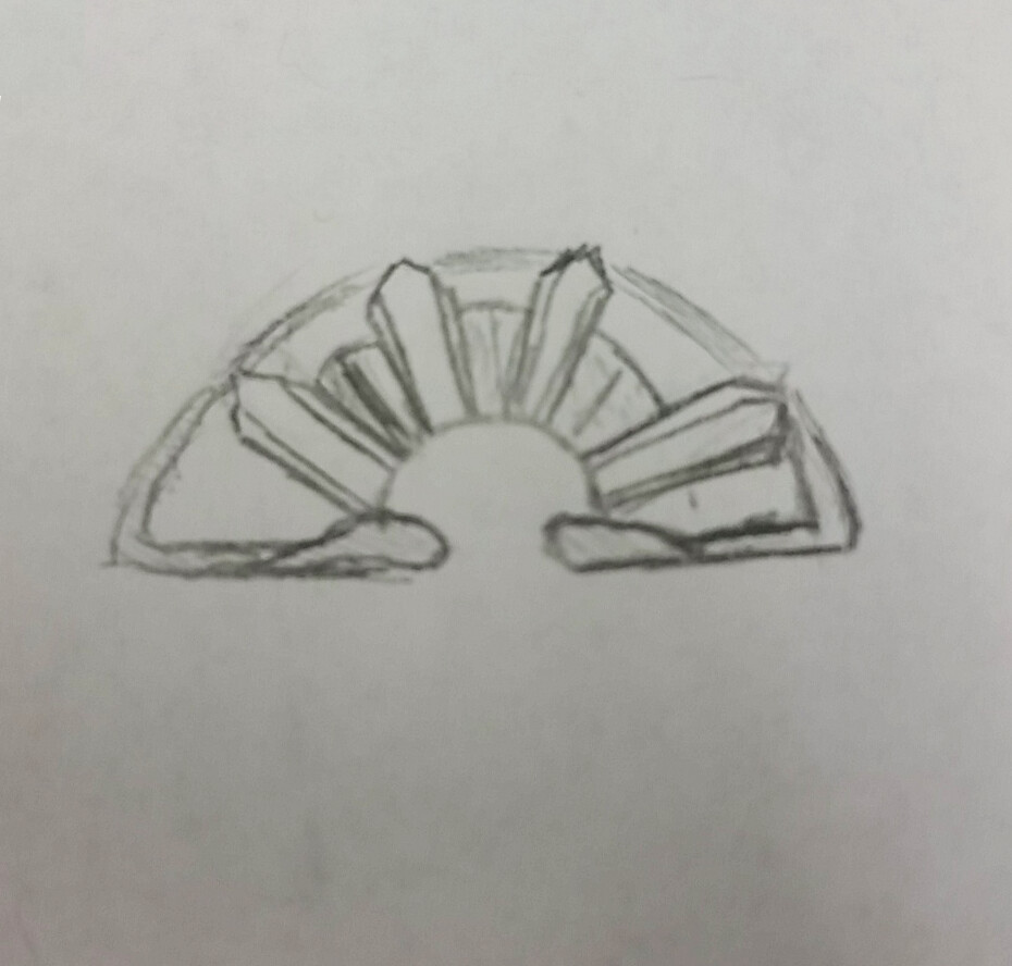 Original sketch of logo idea