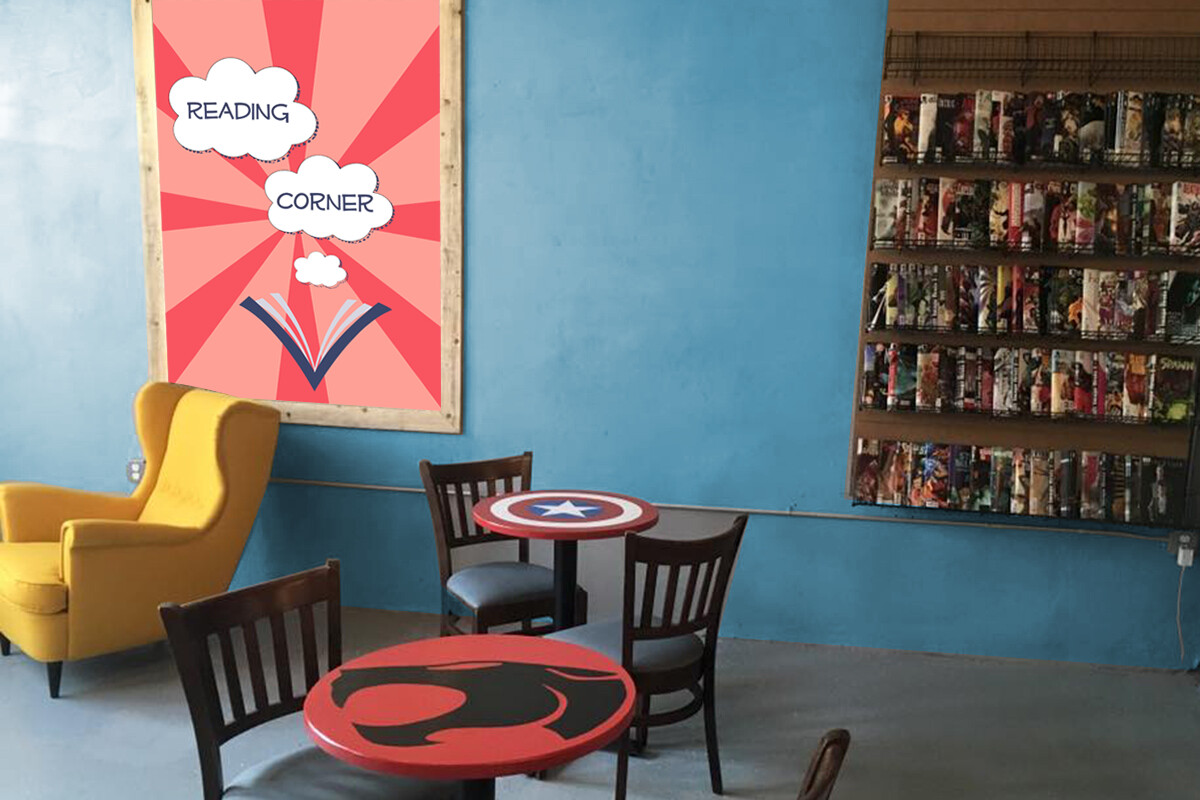 Reading Corner Signage Mock-Up