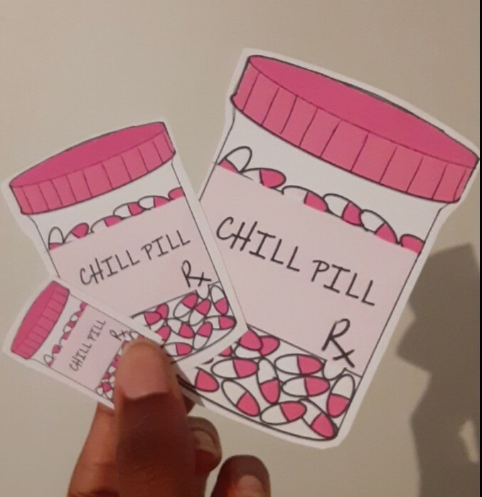 Amanda Dunn - Chill pill stickers