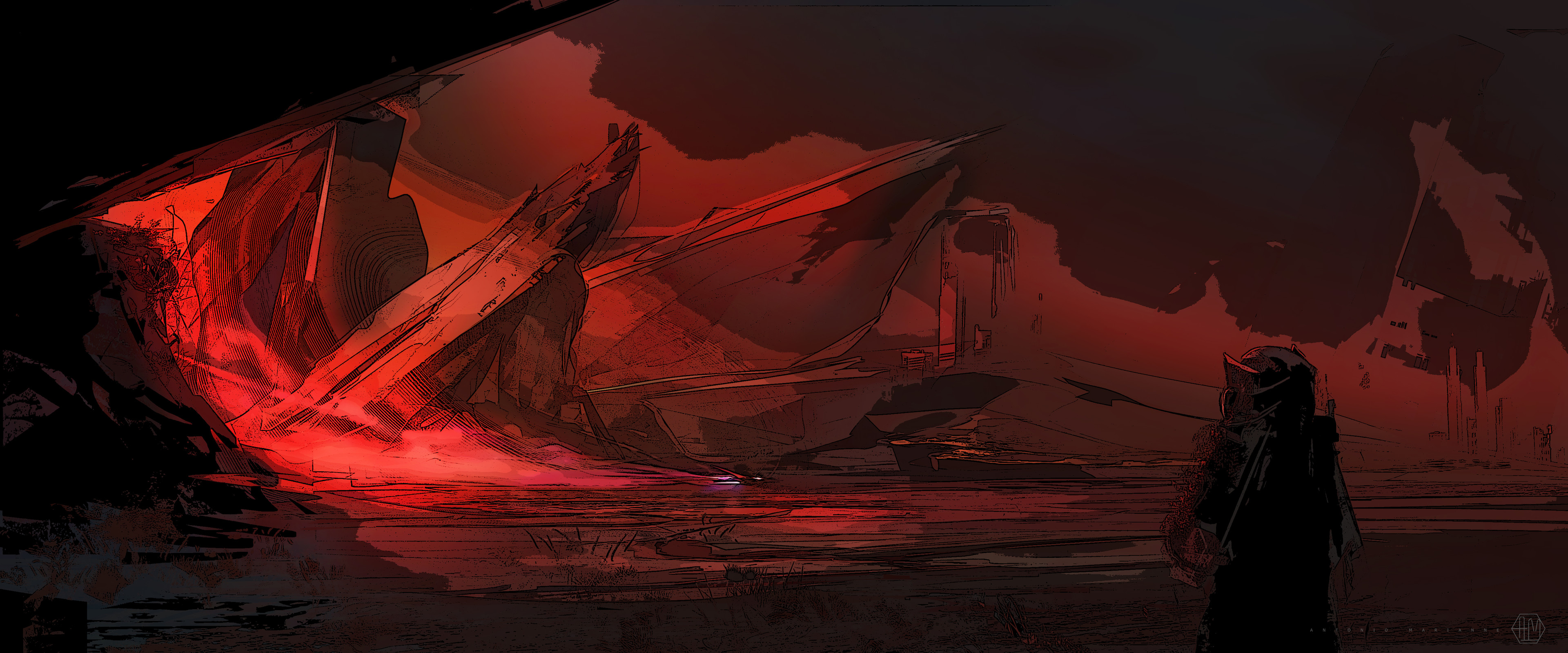 Artstation Red Landscape 2 0