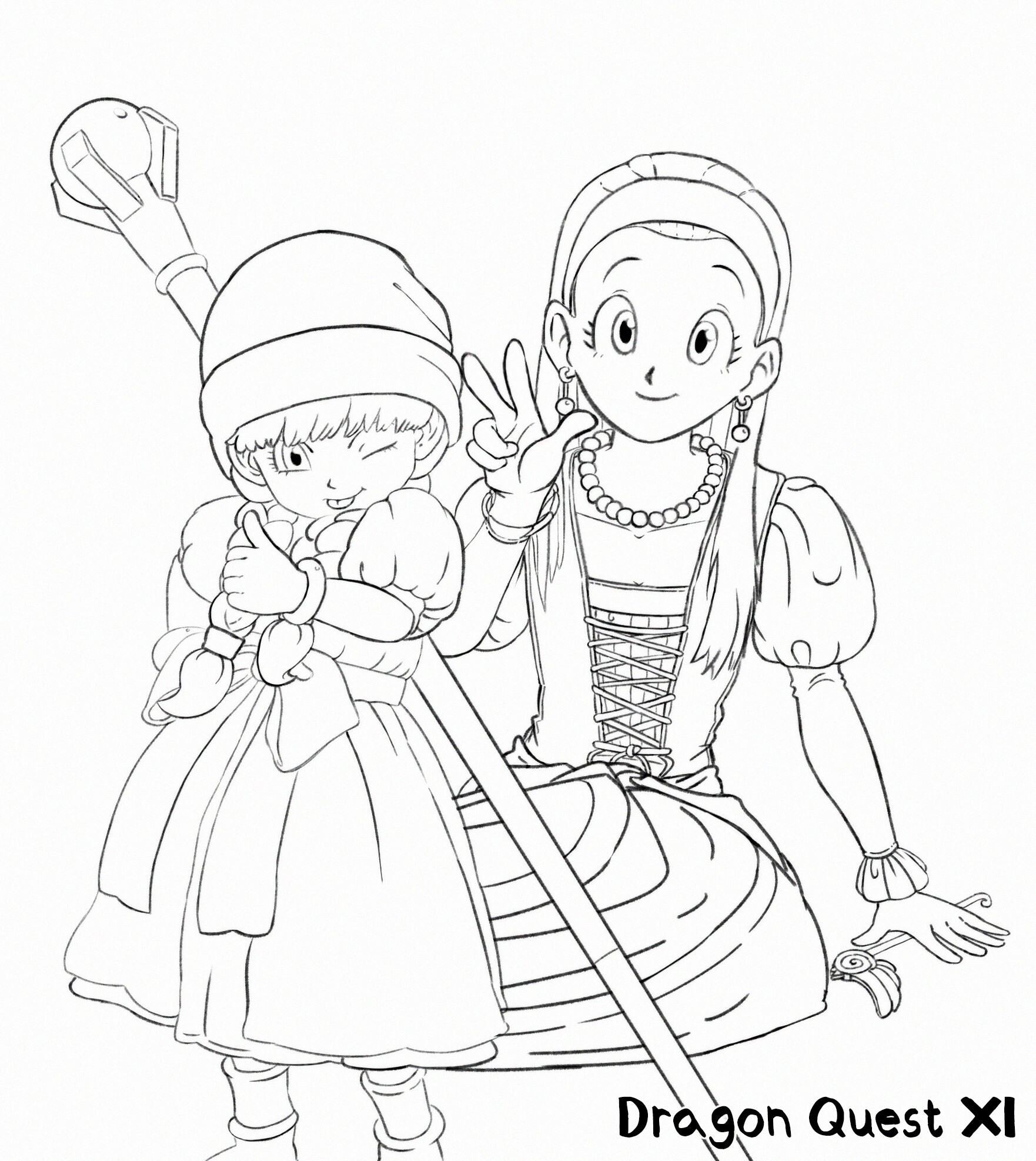 ArtStation - Veronica & Serena - Dragon Quest XI