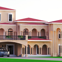 Artstation 1 Kanal House 3d Front Elevation Hamza Hanif