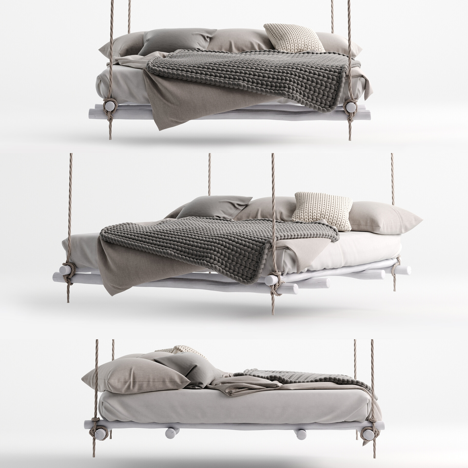 sajti csaba hanging bed 3d model