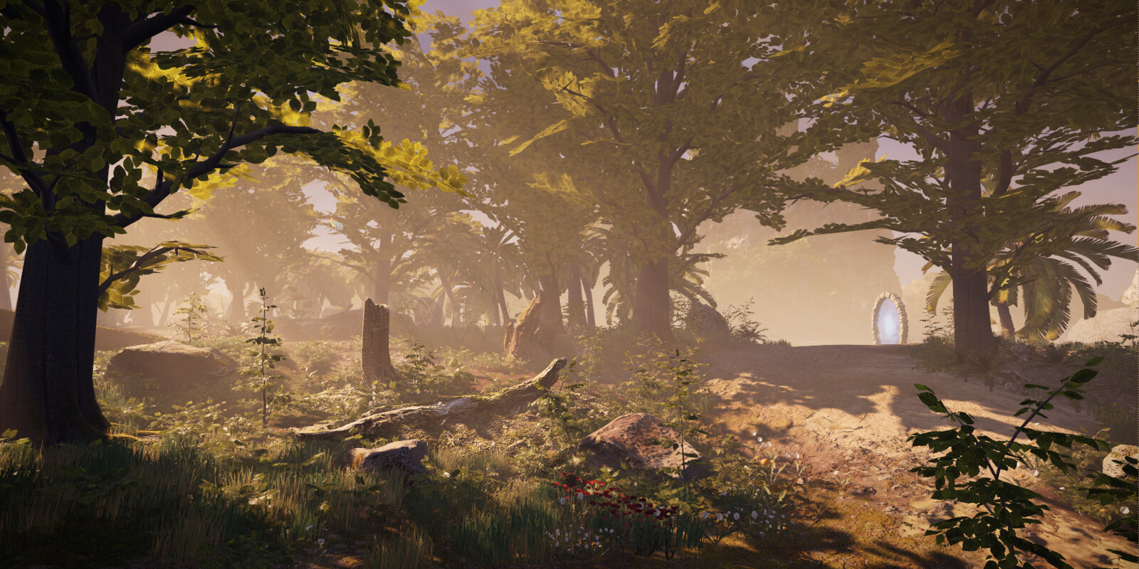 I worked on environment design of the Island, cluttering, sound Cues distribution, navmesh...