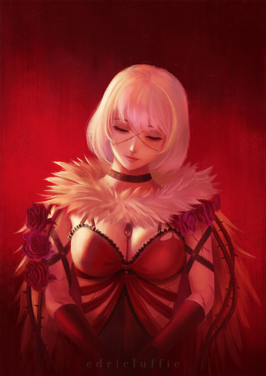 Artstation Eva Roux From Code Vein Edric Luffie