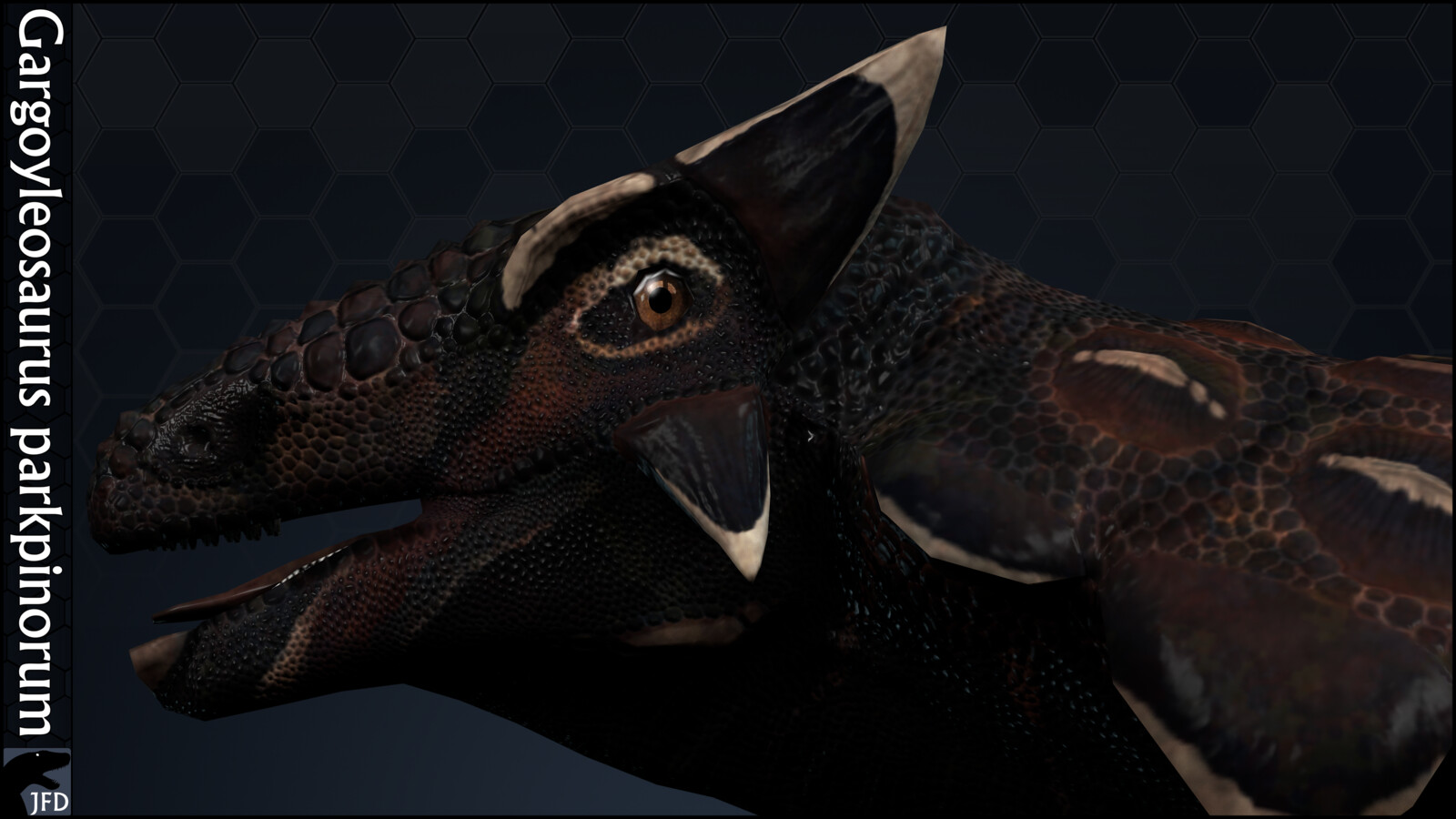 Gargoyleosaurus parkpinorum head full render.