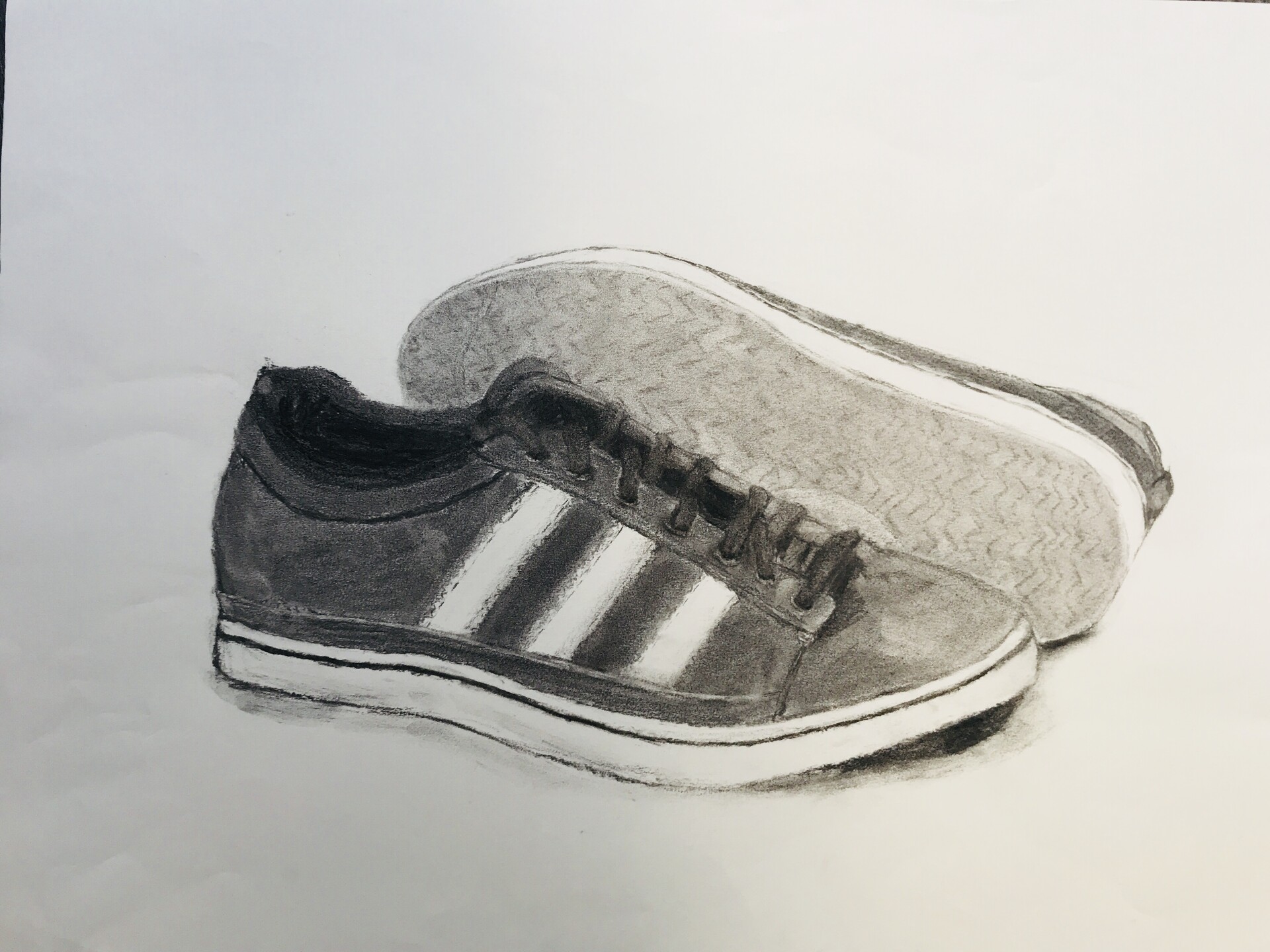 ArtStation - Drawing shoes with charcoal