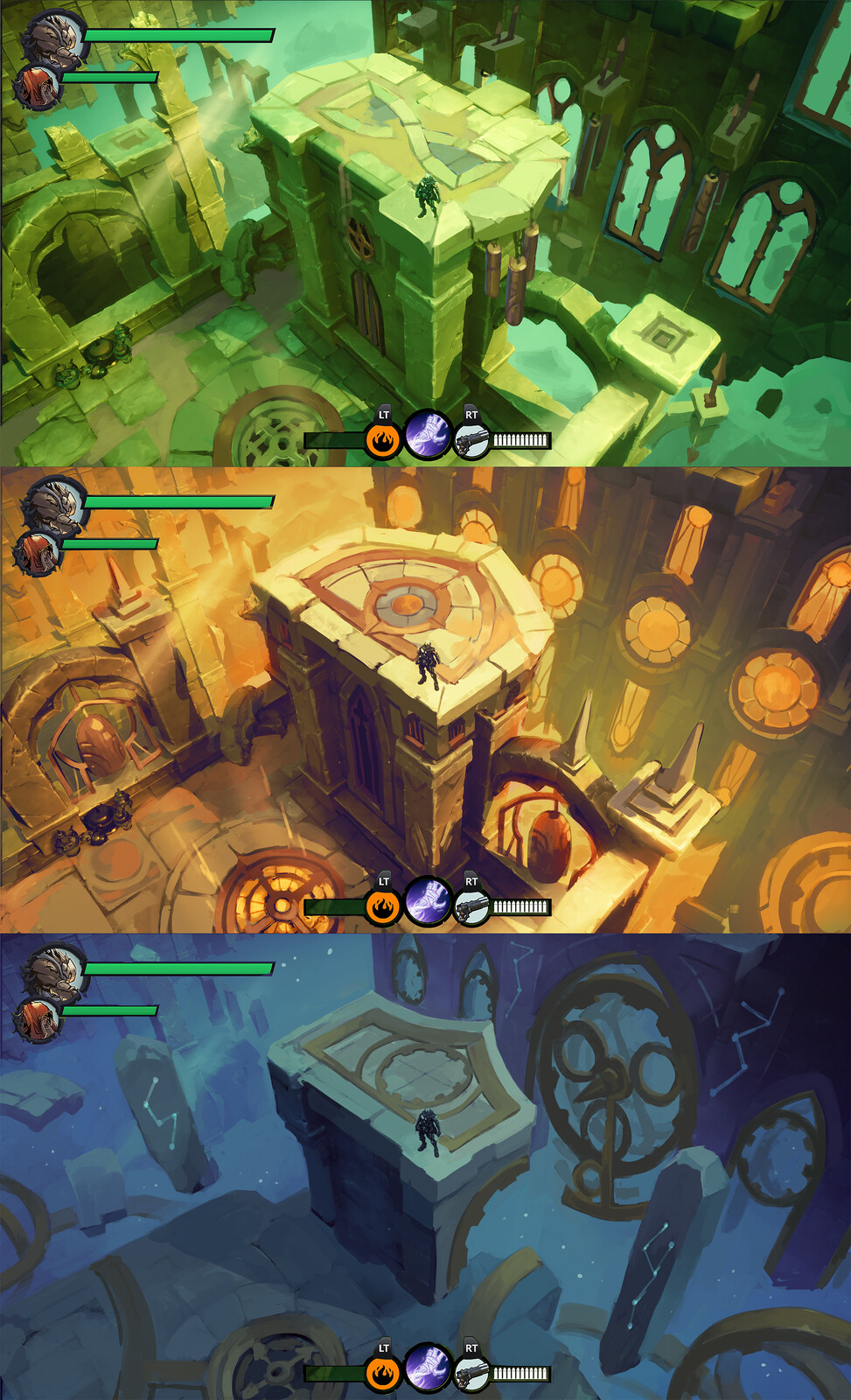Limbo color/shapes explorations