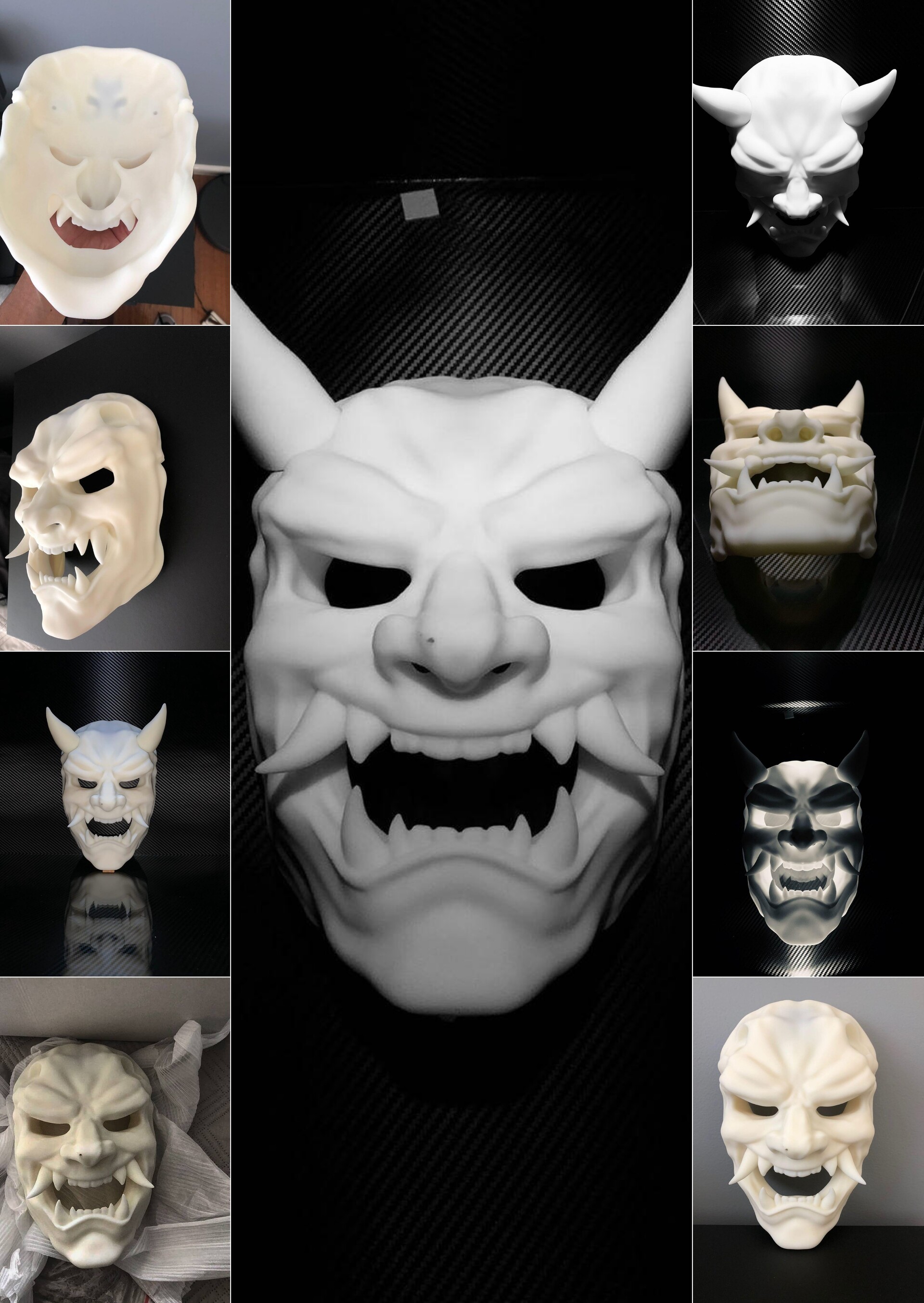Artstation 3d Printed Oni Mask Jakov Piplica