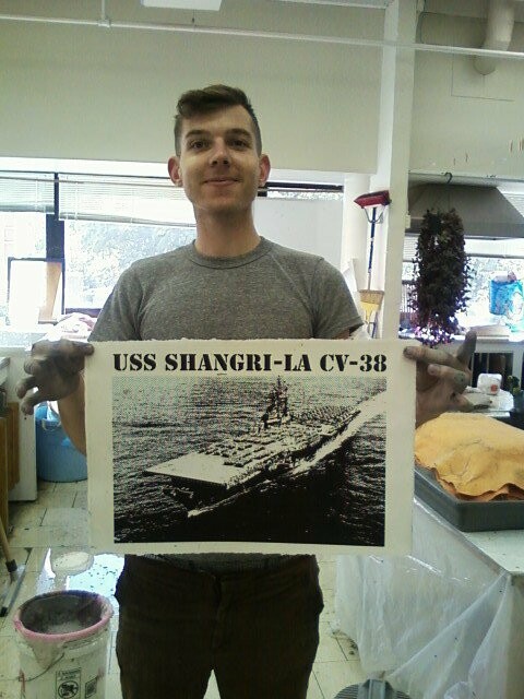 Lithography made for a local veteran.