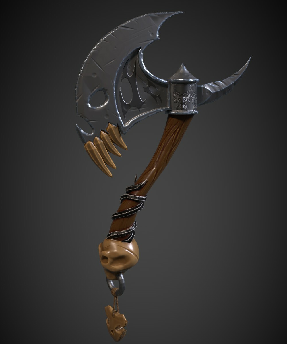 ArtStation - Fantasy Battle Axe