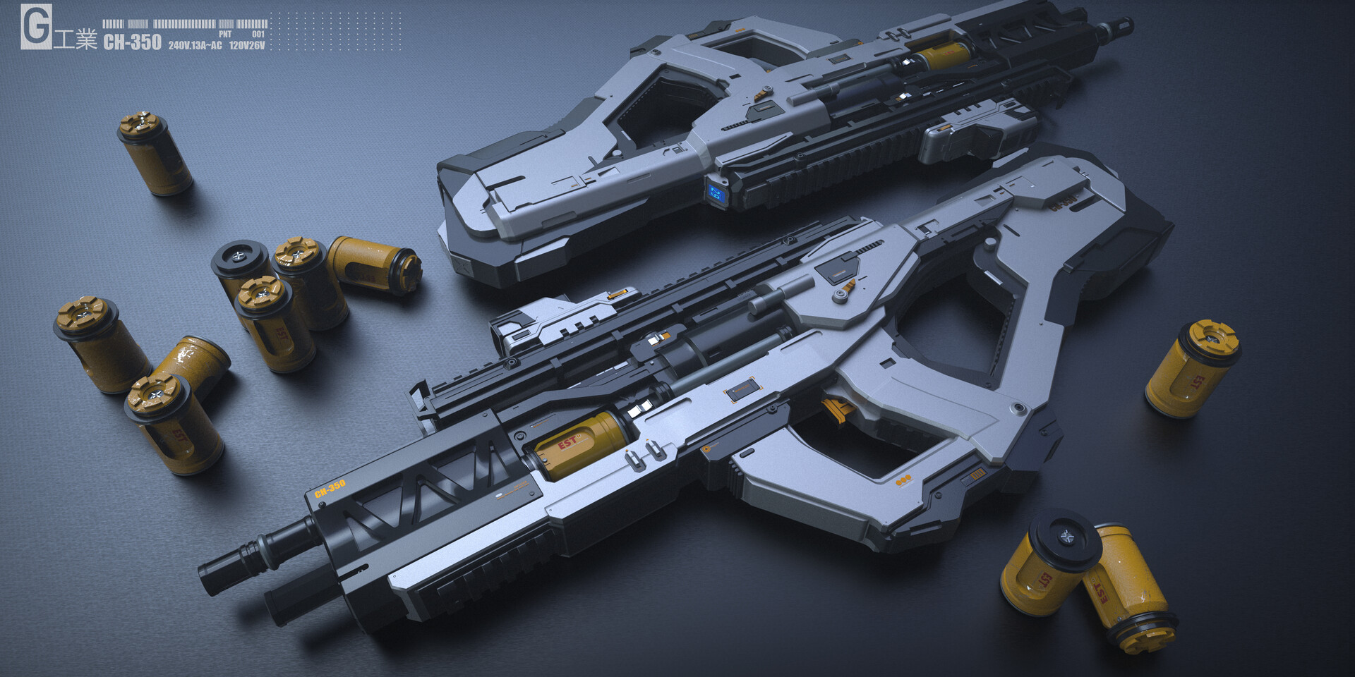 科幻 未来 步枪 枪械-cg模型免费下载-CG99