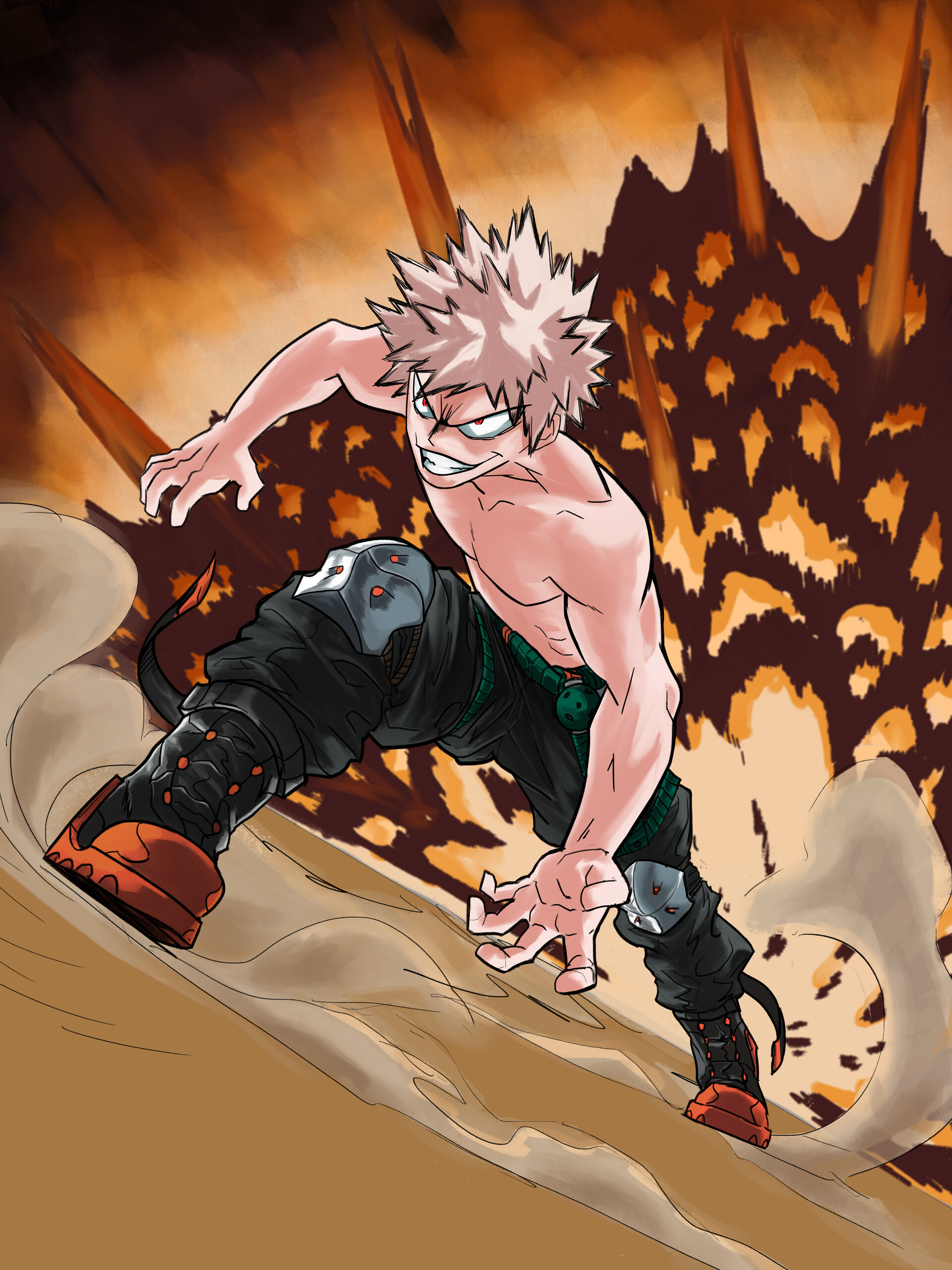 Artstation Bakugo King Explosion Murder Dian Raval