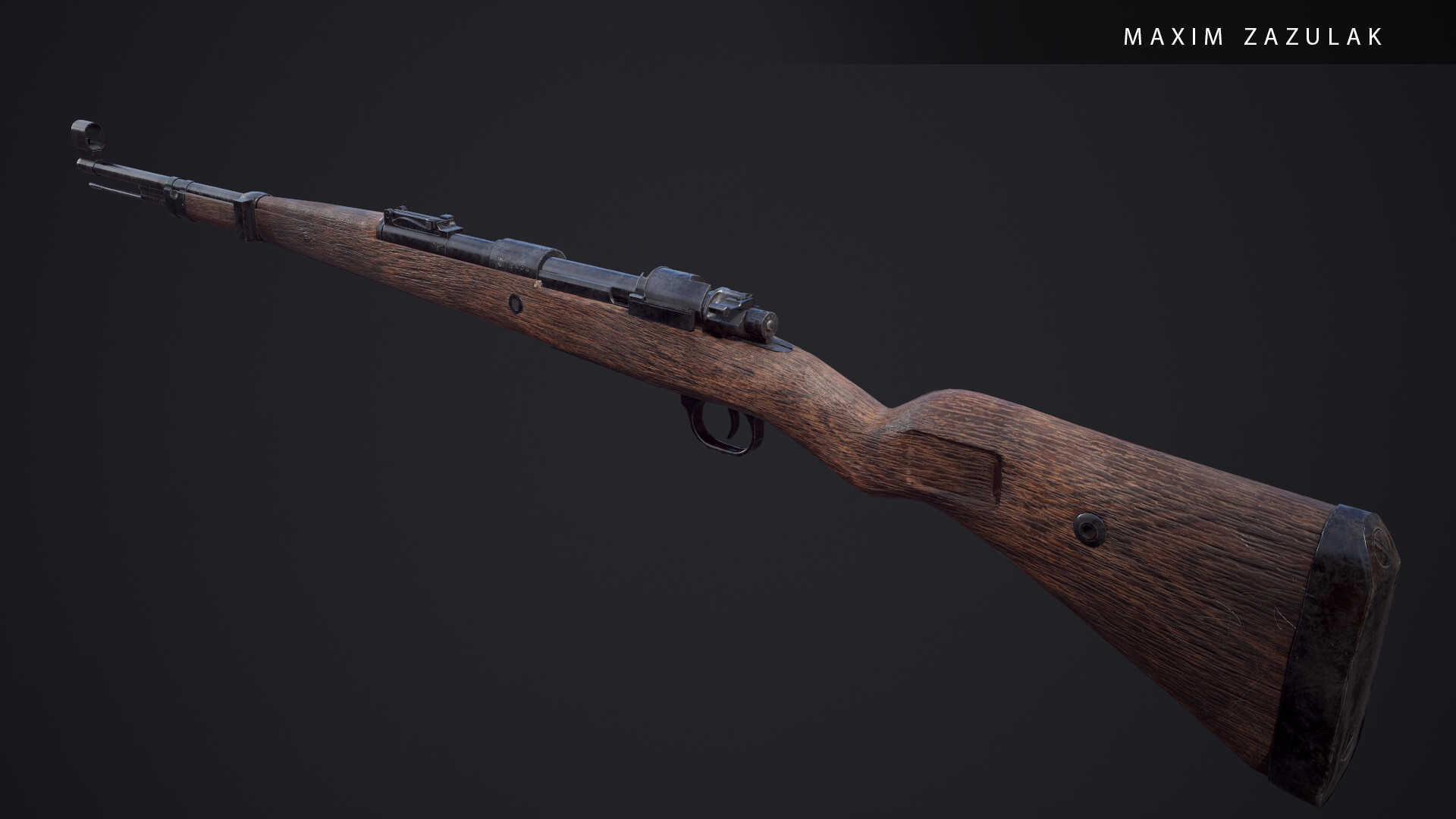 Artstation Mauser Kar98k German Assault Rifle Ww2 Maxim