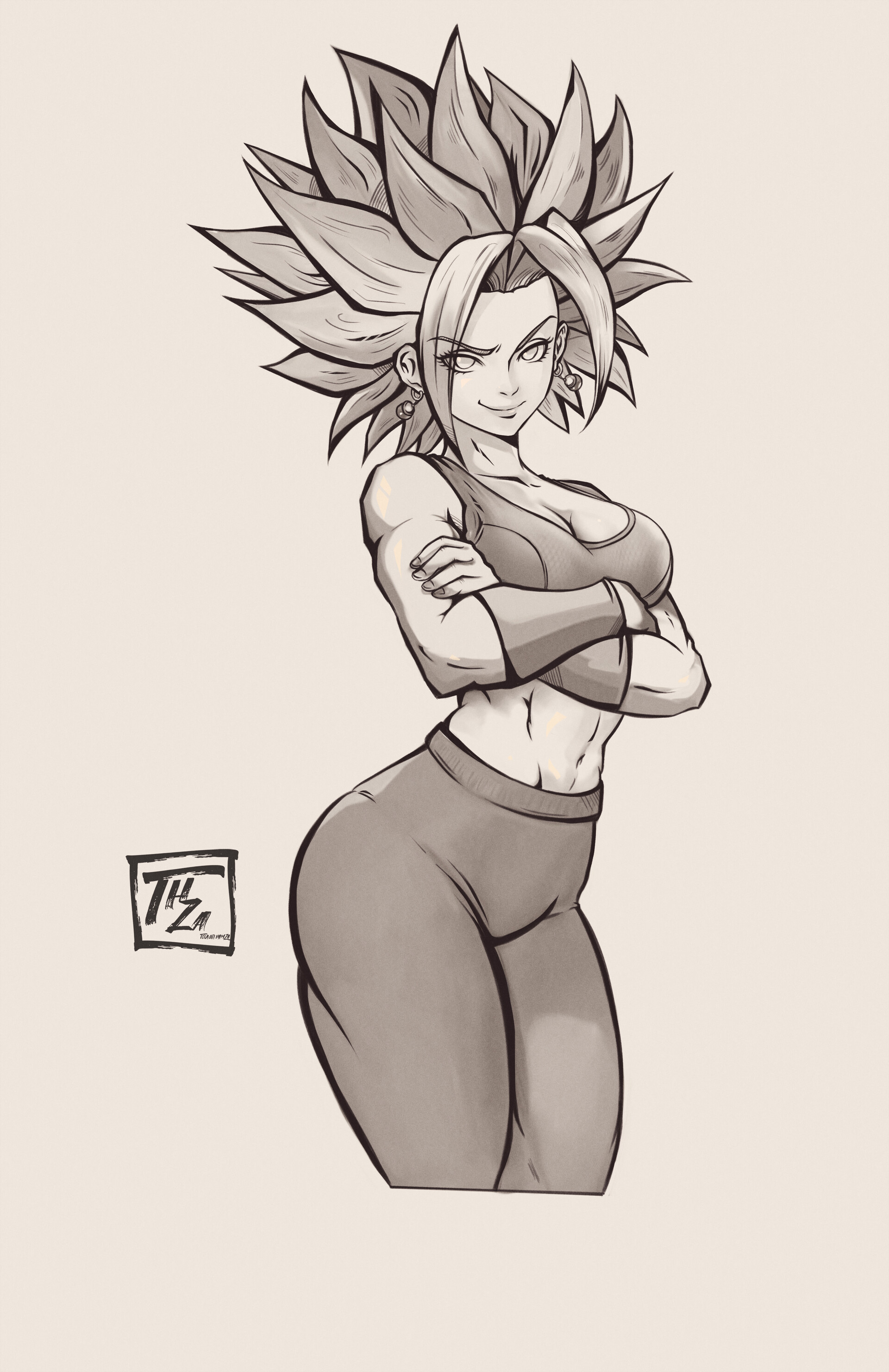 Artstation Kefla Character Art Hamza Touijri Kefla is the secret weapon and the potara fusion of kale and caulifla who represents the universe 6 team in dragon ball super. artstation kefla character art hamza