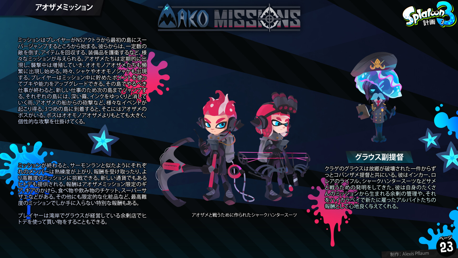 Artstation スプラトゥーン3計画 ゲームコンセプトの概要 Alexis Pflaum