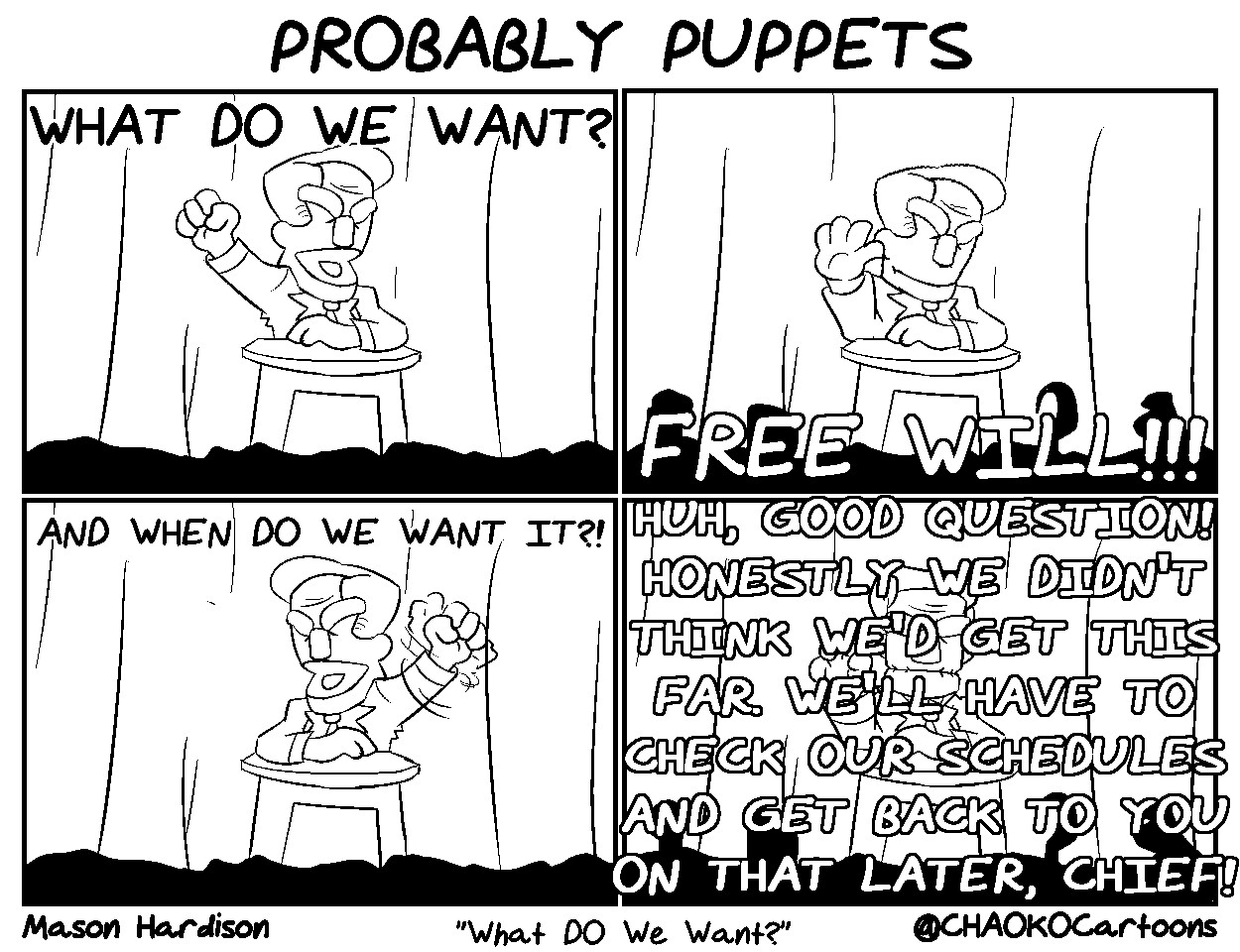 Mason Hardison Probably Puppets Series