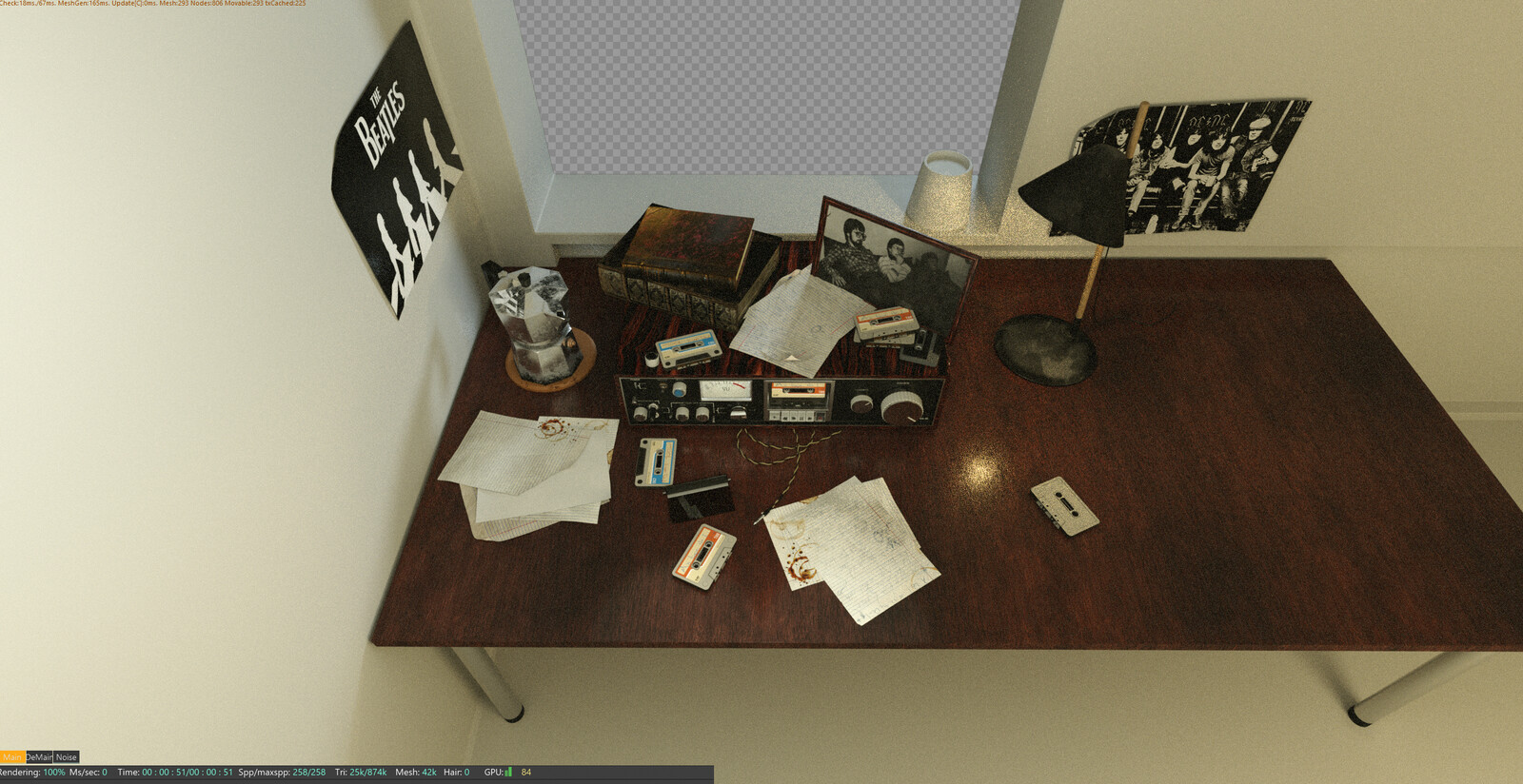 lookDev material render - final setup