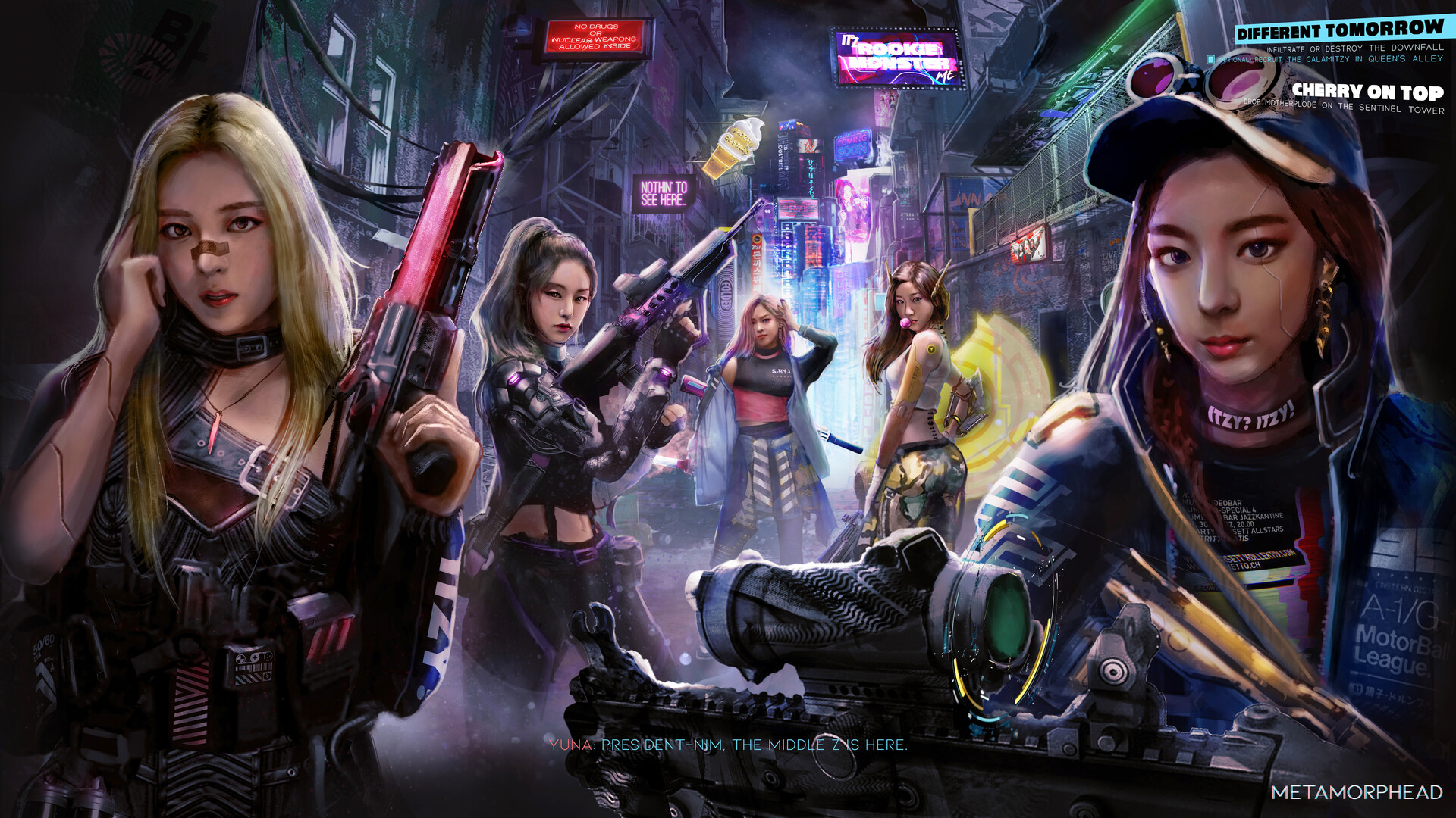 artstation itzy cbrpnk mari wong