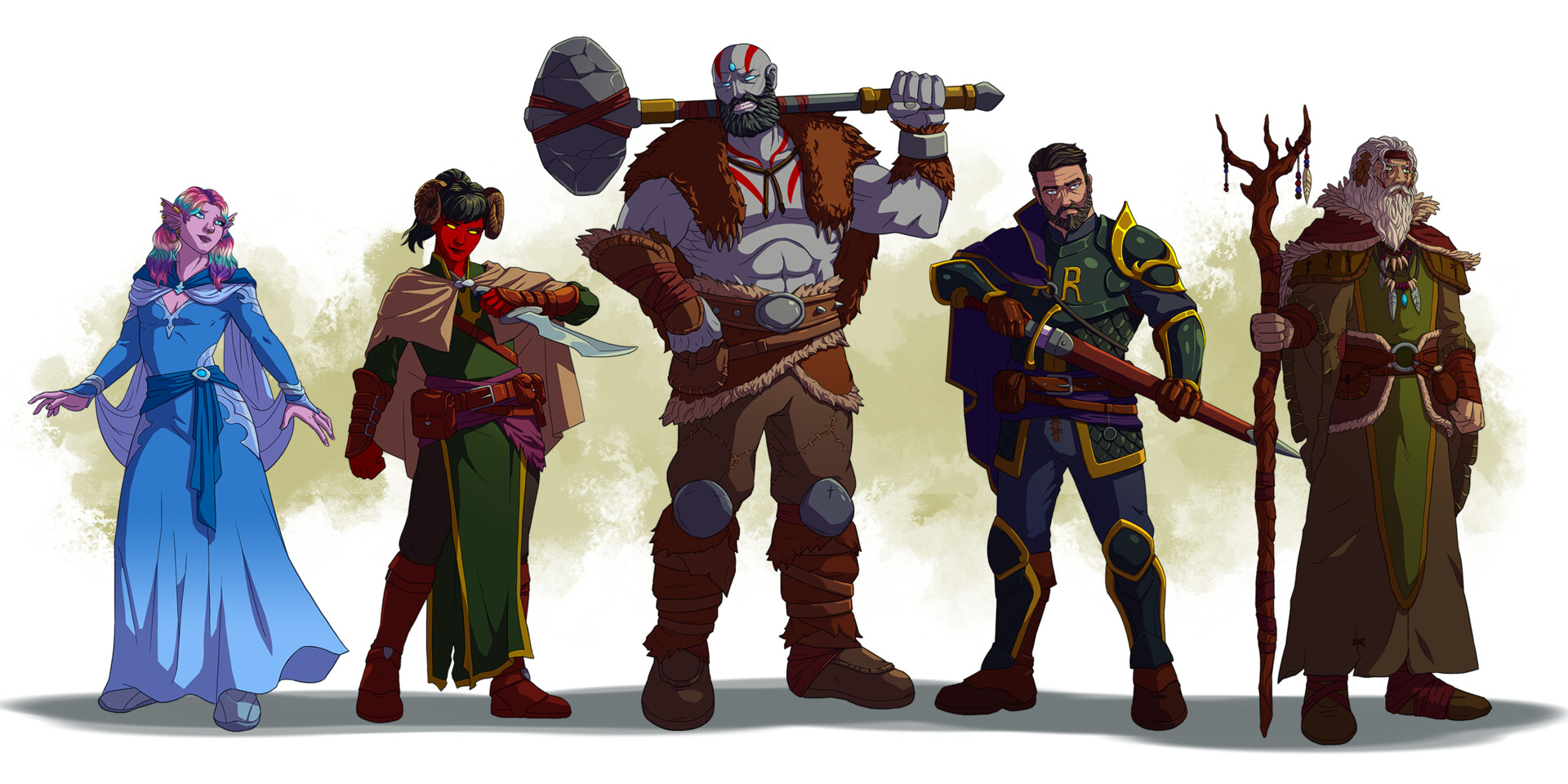 Artstation Dnd Party Conrad Atega Today we kick off our countdown to the rise of skywalker with a build for darth maul in d&d 5e! artstation dnd party conrad atega