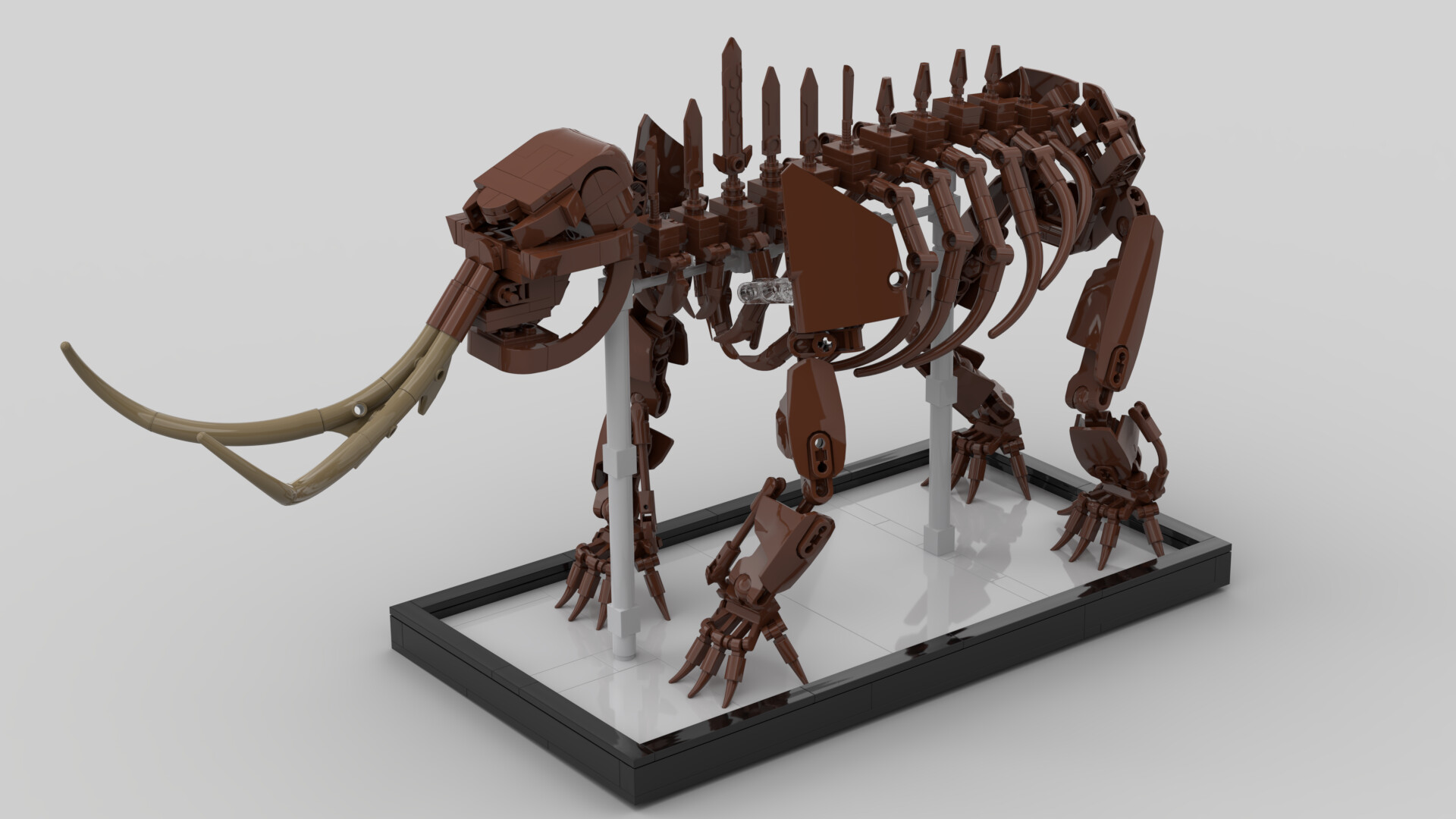 Dan Allen Lego Woolly Mammoth Skeleton Recreation