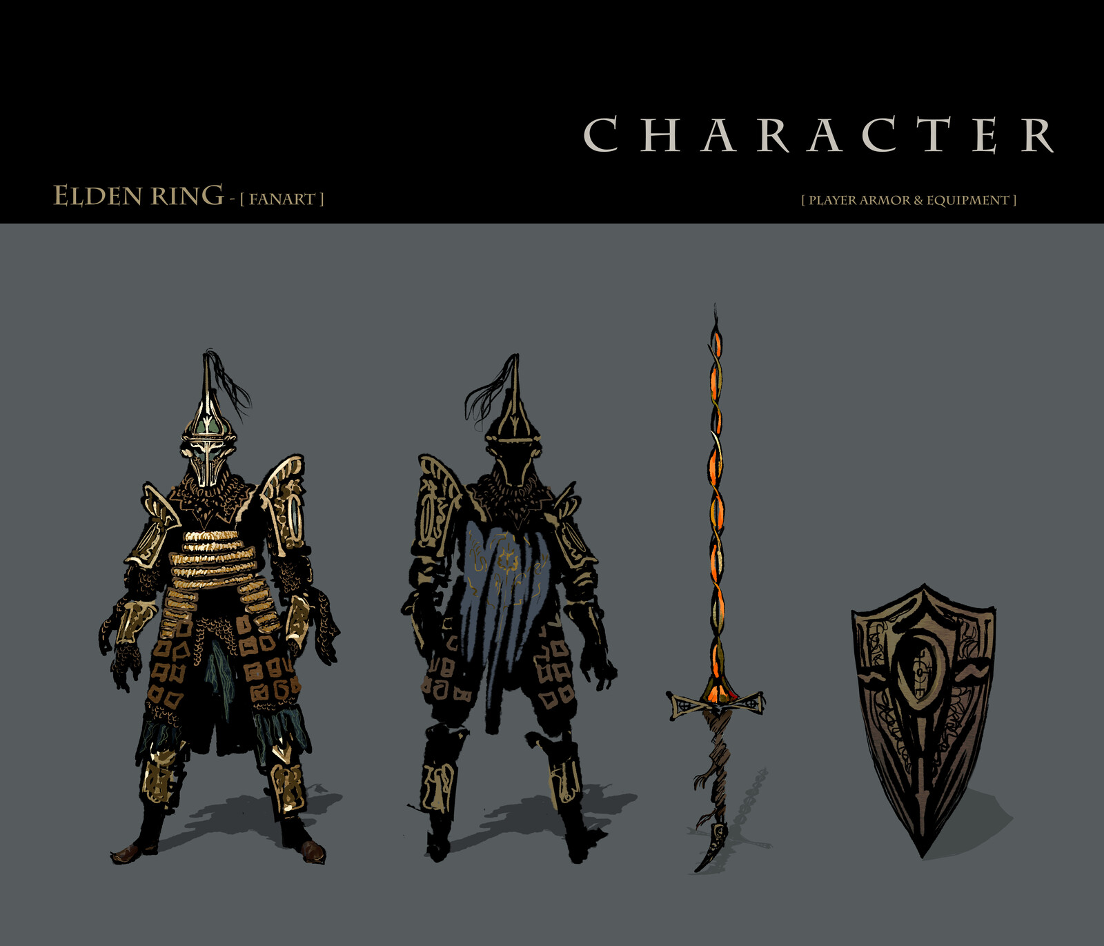 Maxwell Ernst - The King of Shade - Elden Ring, Art Contest Submission