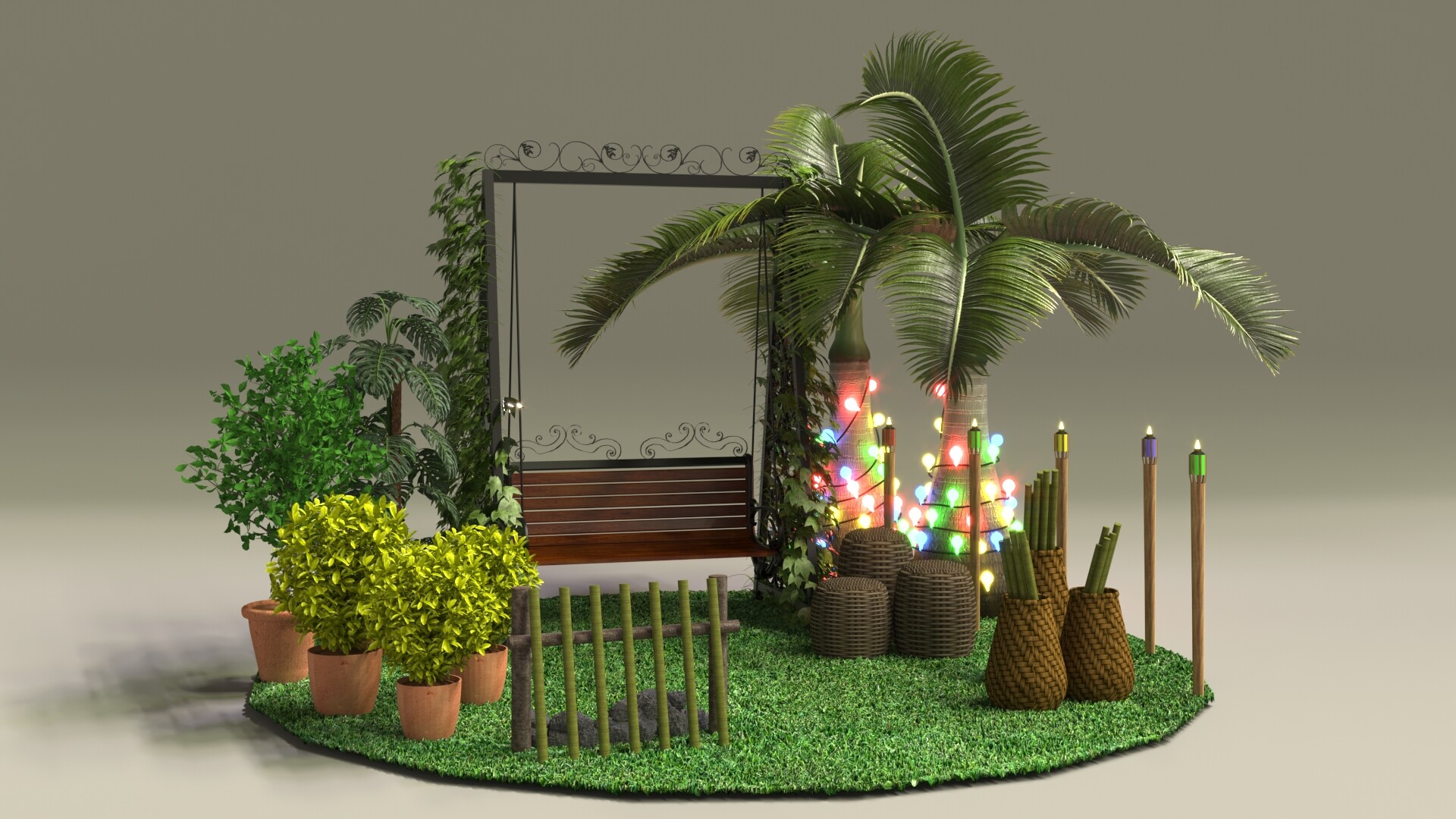 Artstation Hari Raya Shopping Mall Decoration Freelance Project Tun Zharif