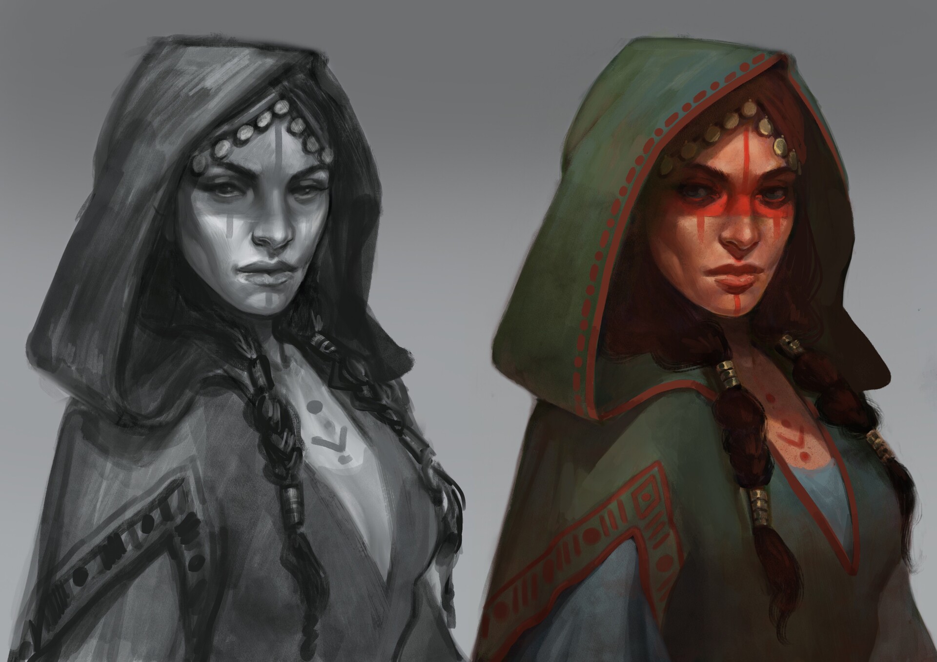Hooded girl outlet